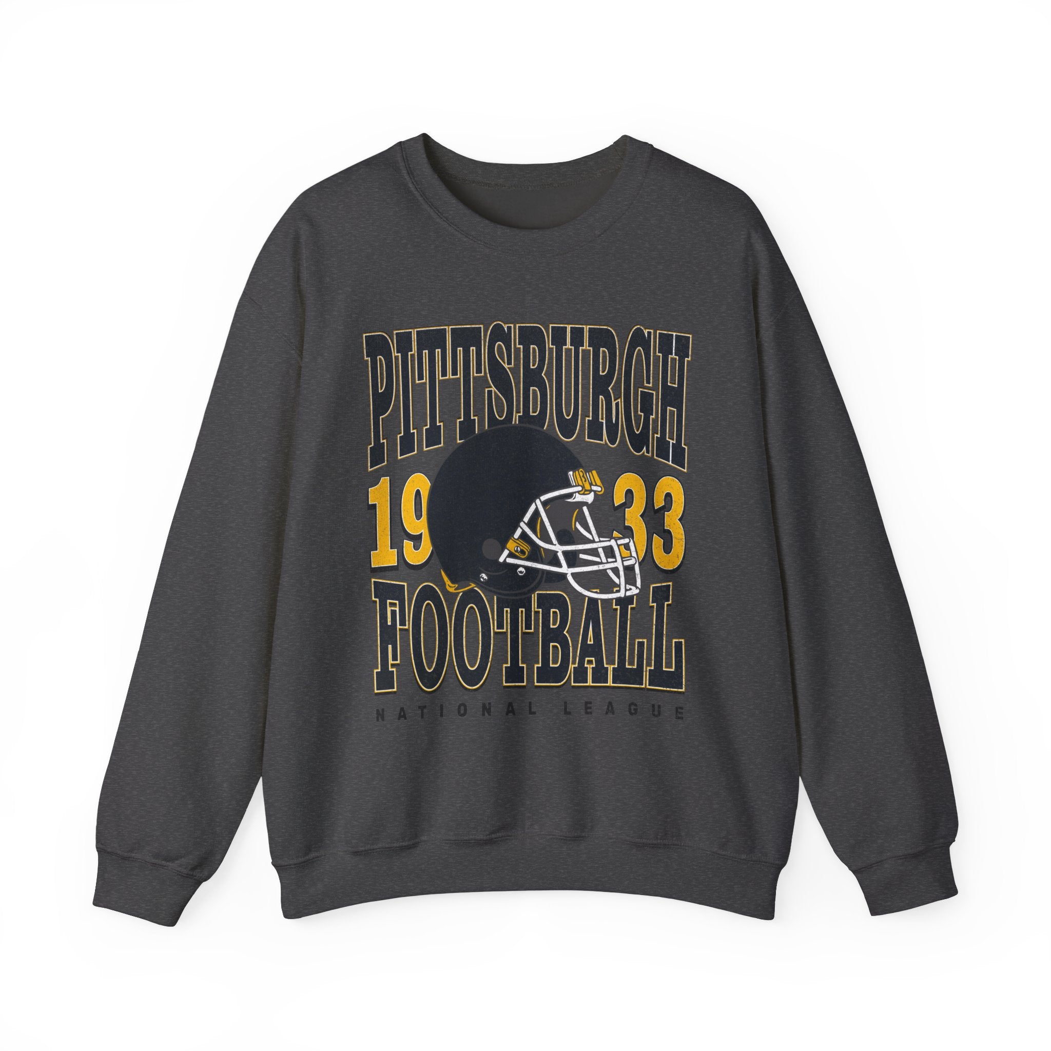 Pittsburgh Football Sweatshirt | Vintage Style Pittsburgh Football Crewneck | Football Sweatshirt | Pittsburgh Sweatshirt - Haus Of Moods