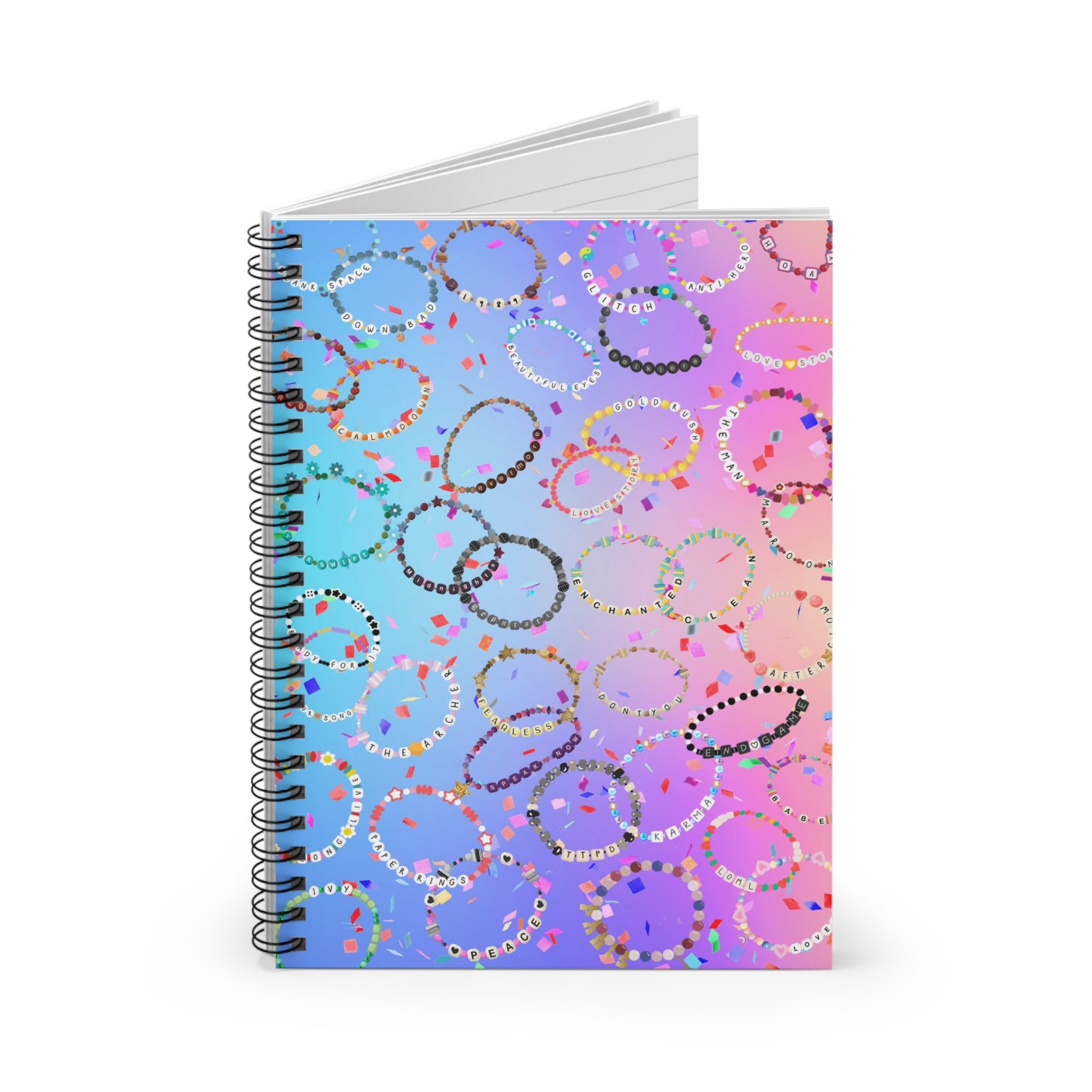 Personalized Taylors Eras Hardcover Journal Eras tour Swiftie Concert Merch Notebook for TS Fan Gift, TS gifts, Rule Lined Notebook - Haus Of Moods