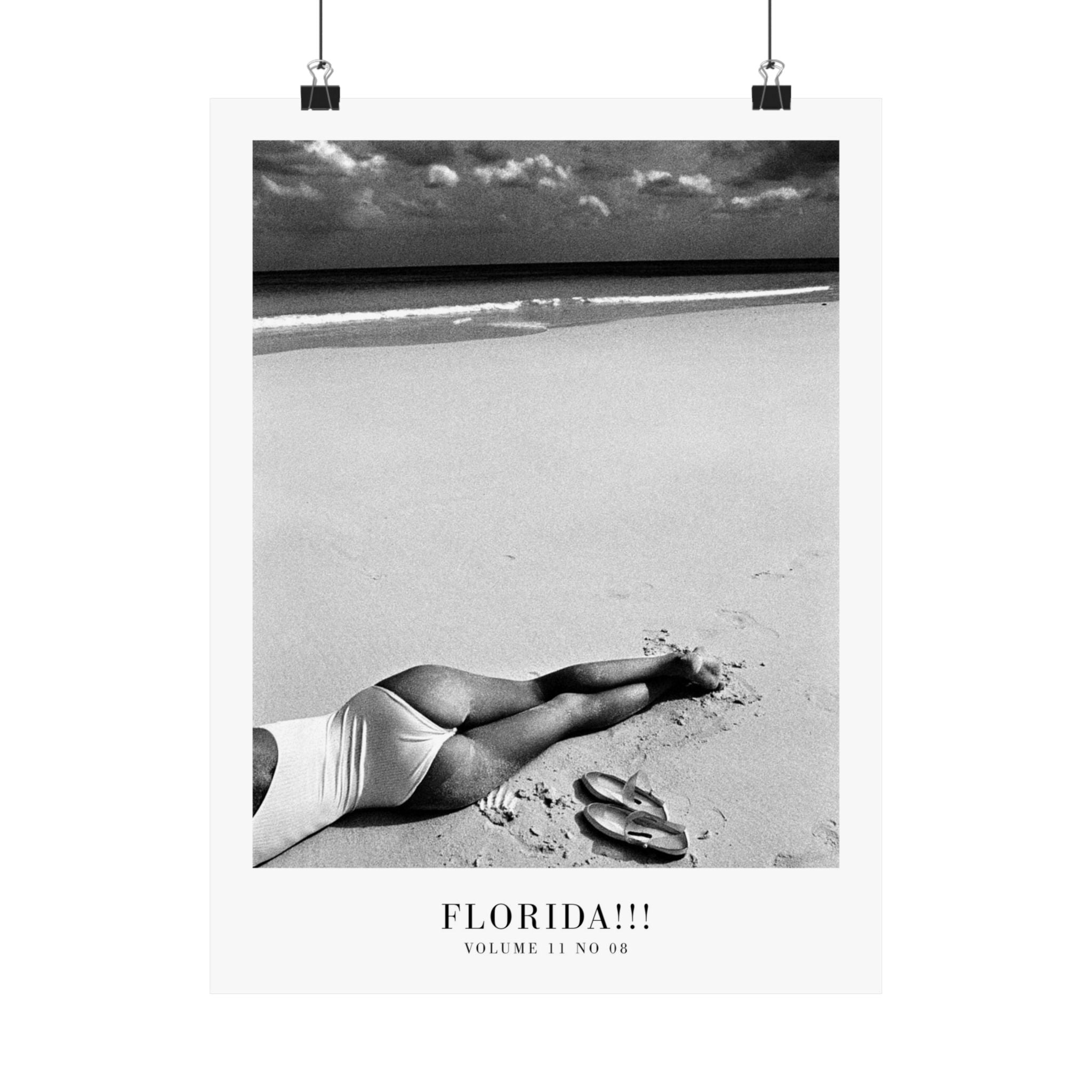 Florida!!! Tortured Poets Department Taylor Swift–inspired poster featuring beach