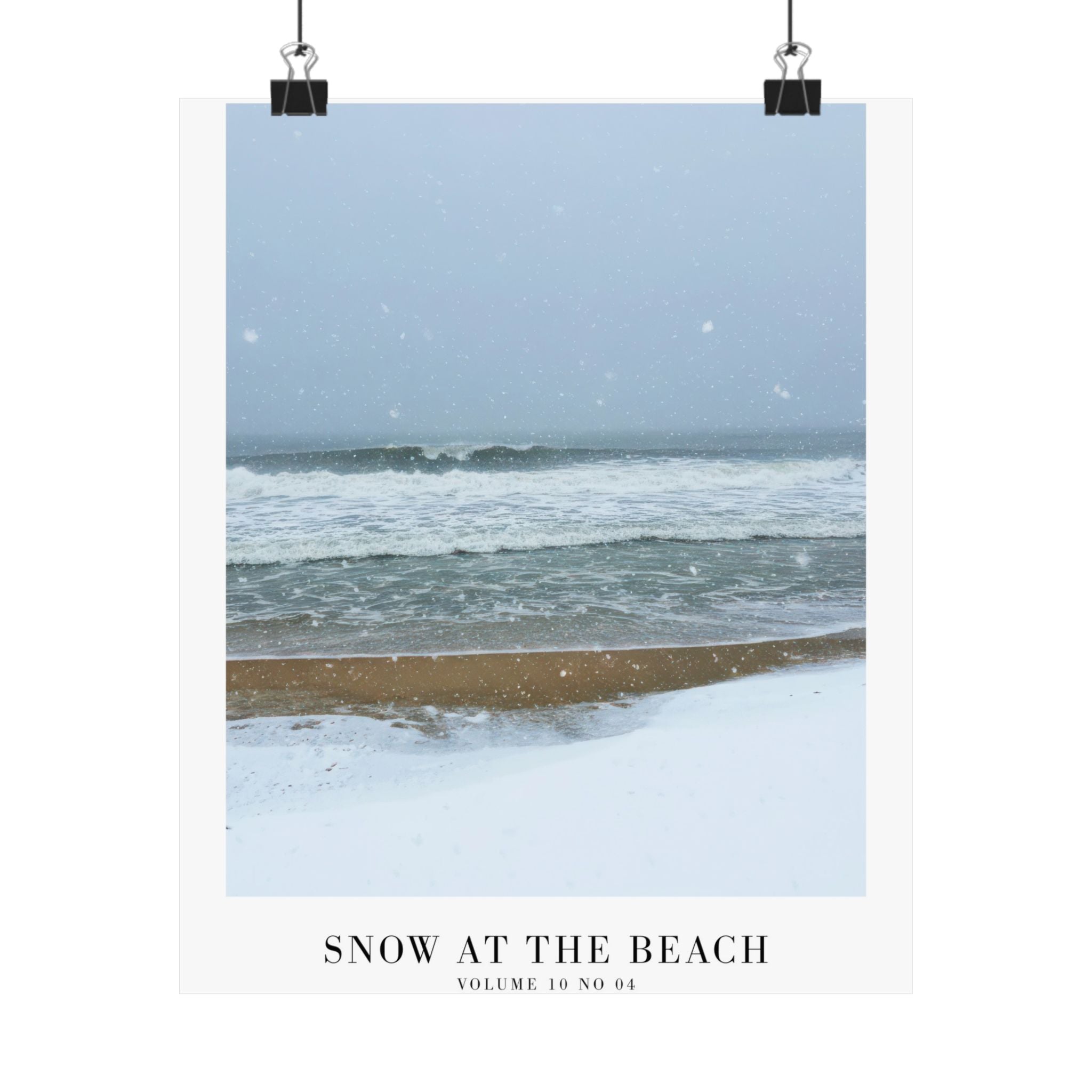 Snow On The Beach Midnights Taylor Swift–inspired poster featuring beach