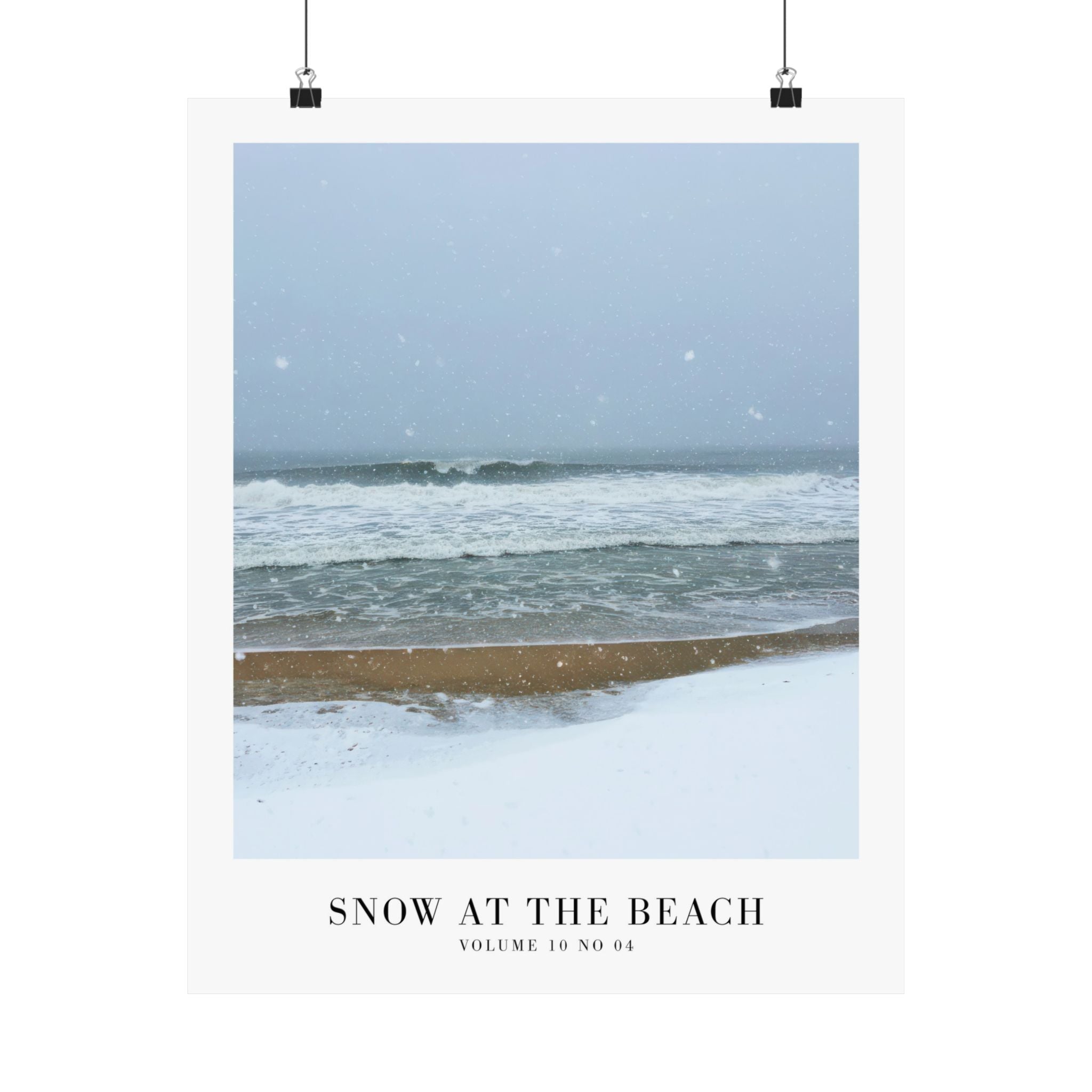 Snow On The Beach Midnights Taylor Swift–inspired poster featuring beach