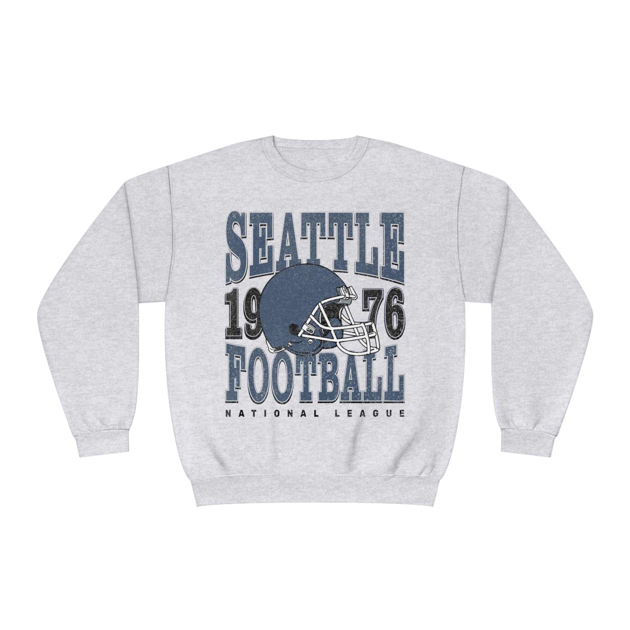 Seattle Football Sweatshirt | Vintage Style Seattle Football Crewneck | Football Sweatshirt | Seattle Sweatshirt - Haus Of Moods