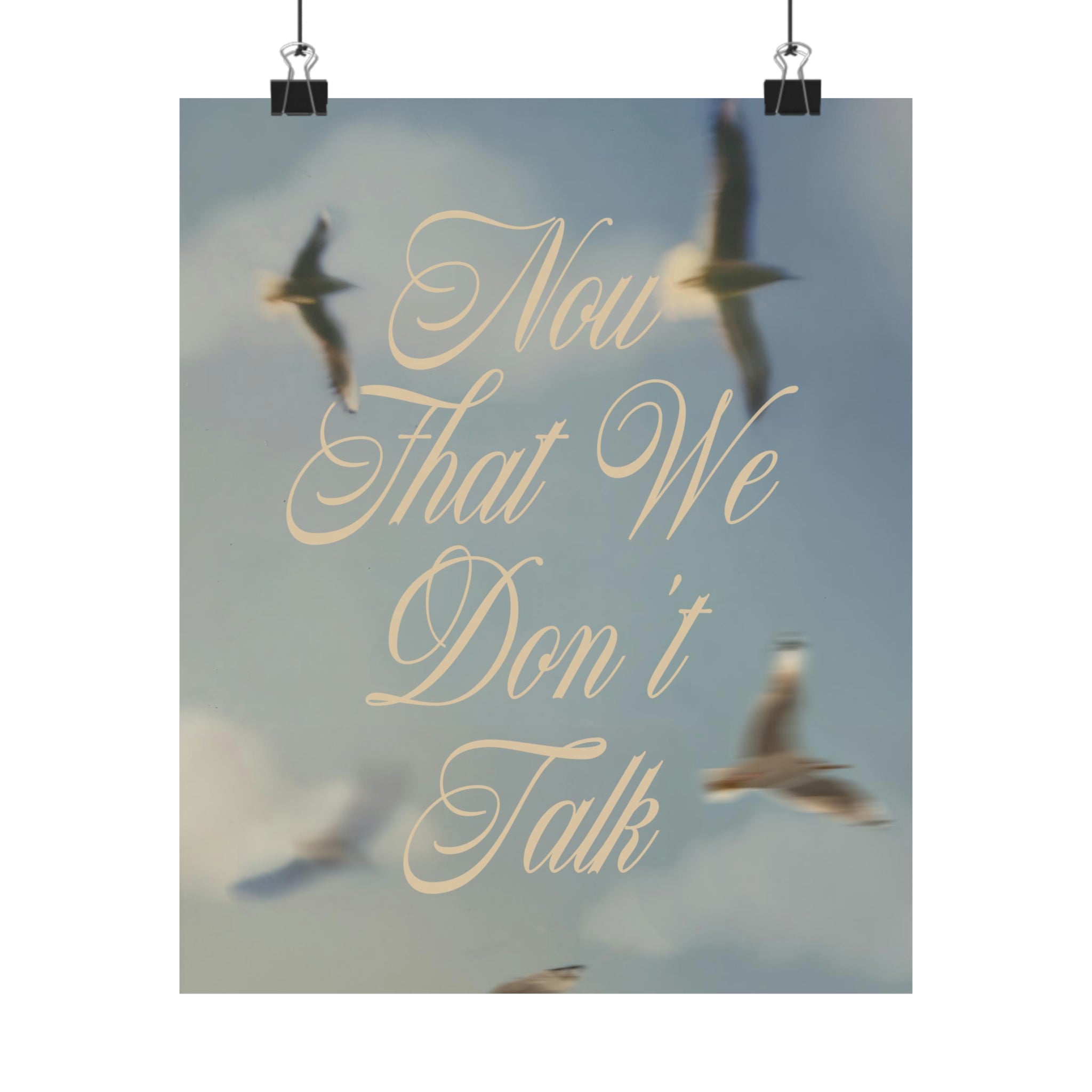 Now That We Don't Talk 1989 Seagull Print