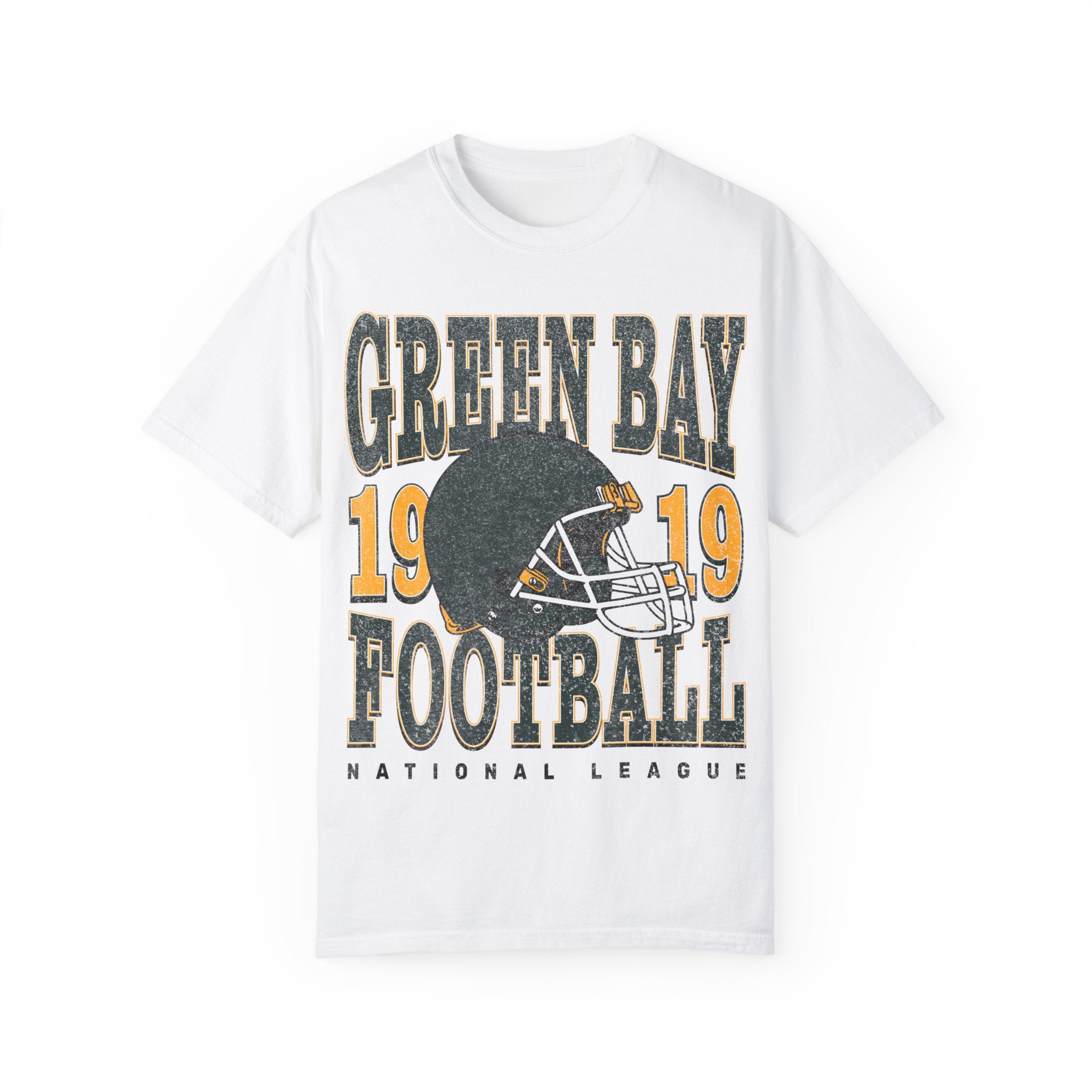 Green Bay Football Vintage Style Comfort Colors Shirt | Green Bay Football TShirt | Green Bay Football Gift - Haus Of Moods