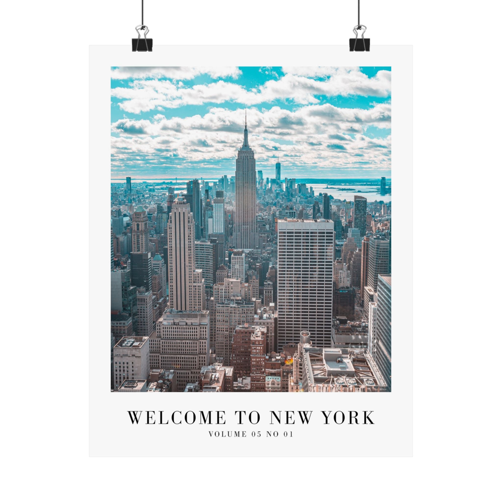 1989 Welcome to New York wall art in NYC skyline gallery wall