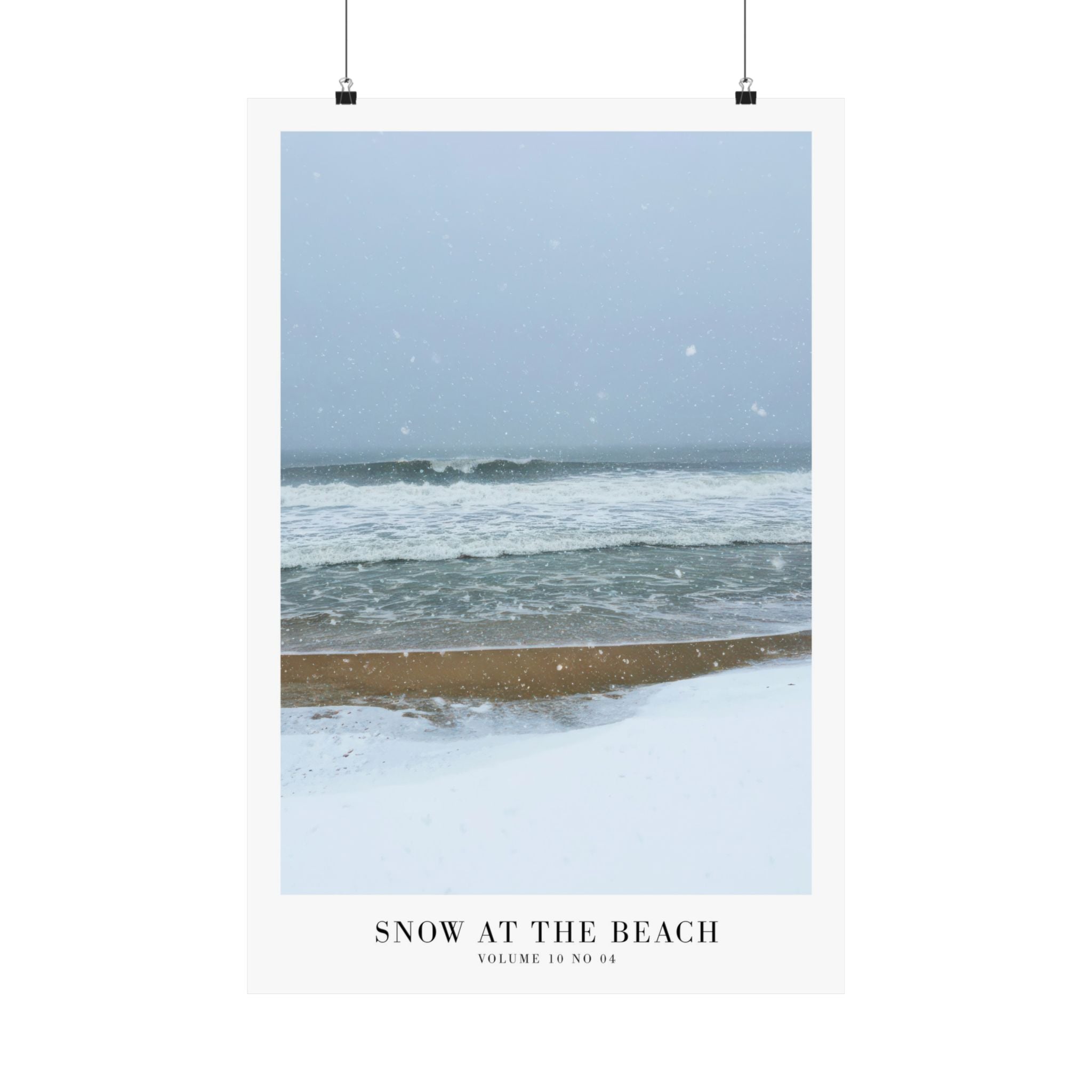 Snow On The Beach Midnights Taylor Swift–inspired poster featuring beach