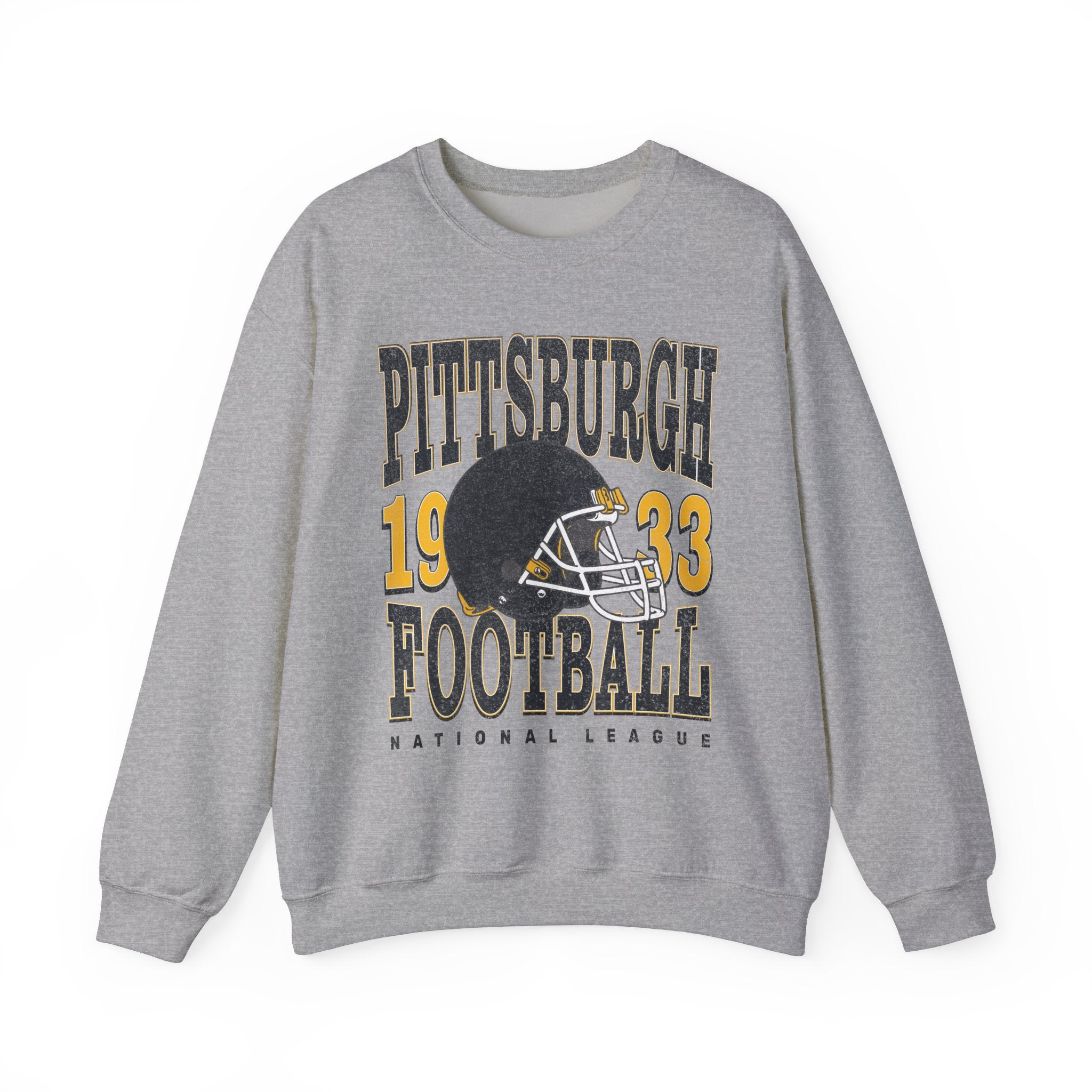 Pittsburgh Football Sweatshirt | Vintage Style Pittsburgh Football Crewneck | Football Sweatshirt | Pittsburgh Sweatshirt - Haus Of Moods