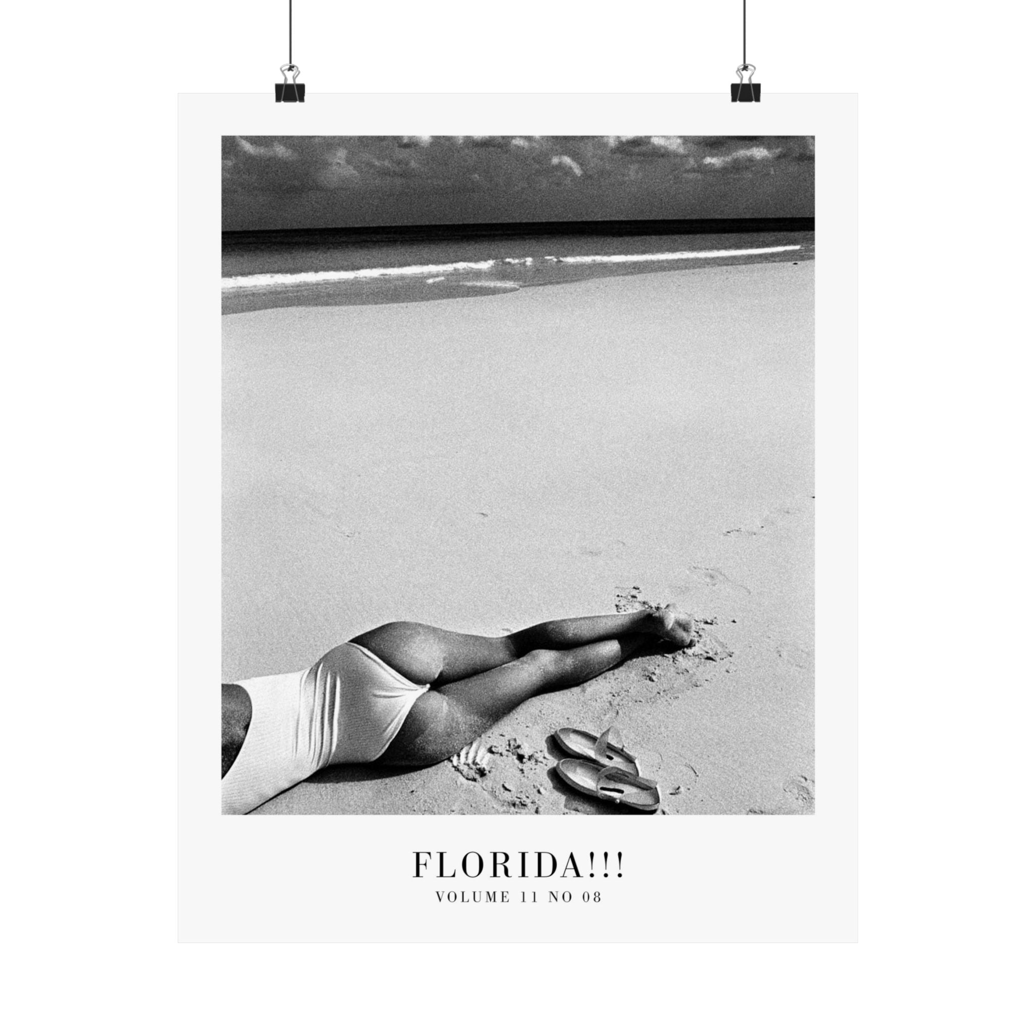 Florida!!! Tortured Poets Department Taylor Swift–inspired poster featuring beach