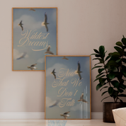 1989 Seagulls Beach Print