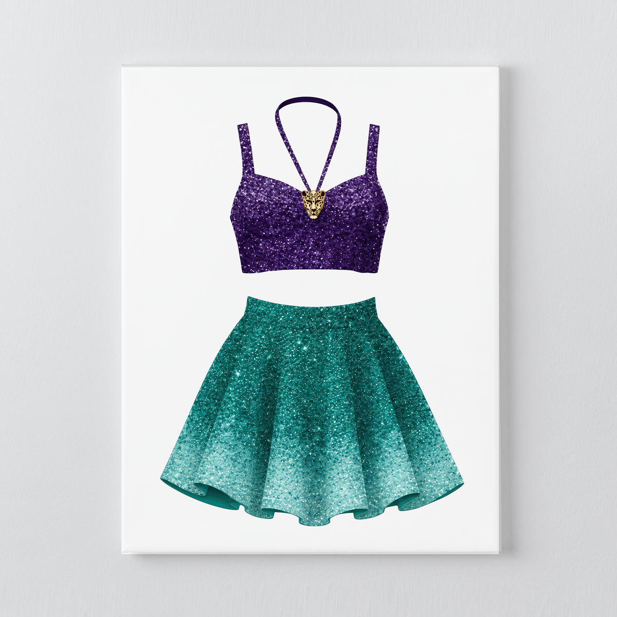 1989 Purple + Teal Set DIY Rhinestone Canvas Kit | Taylor Inspired