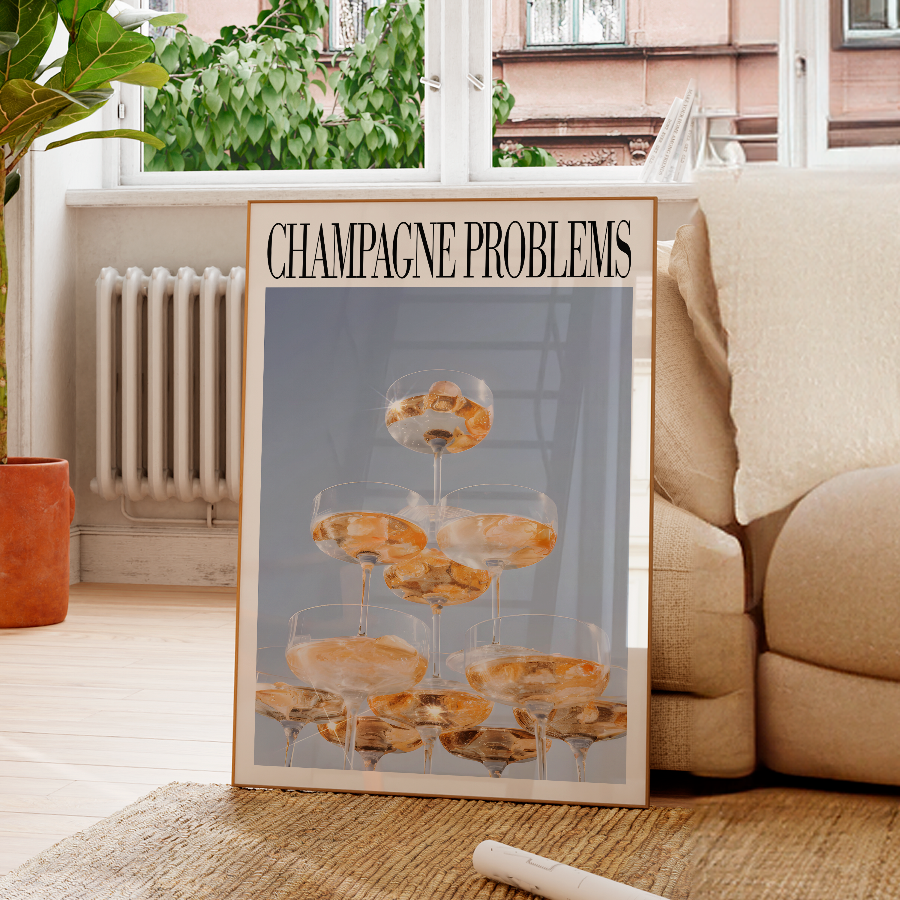 Champagne Problems Tower - Haus Of Moods