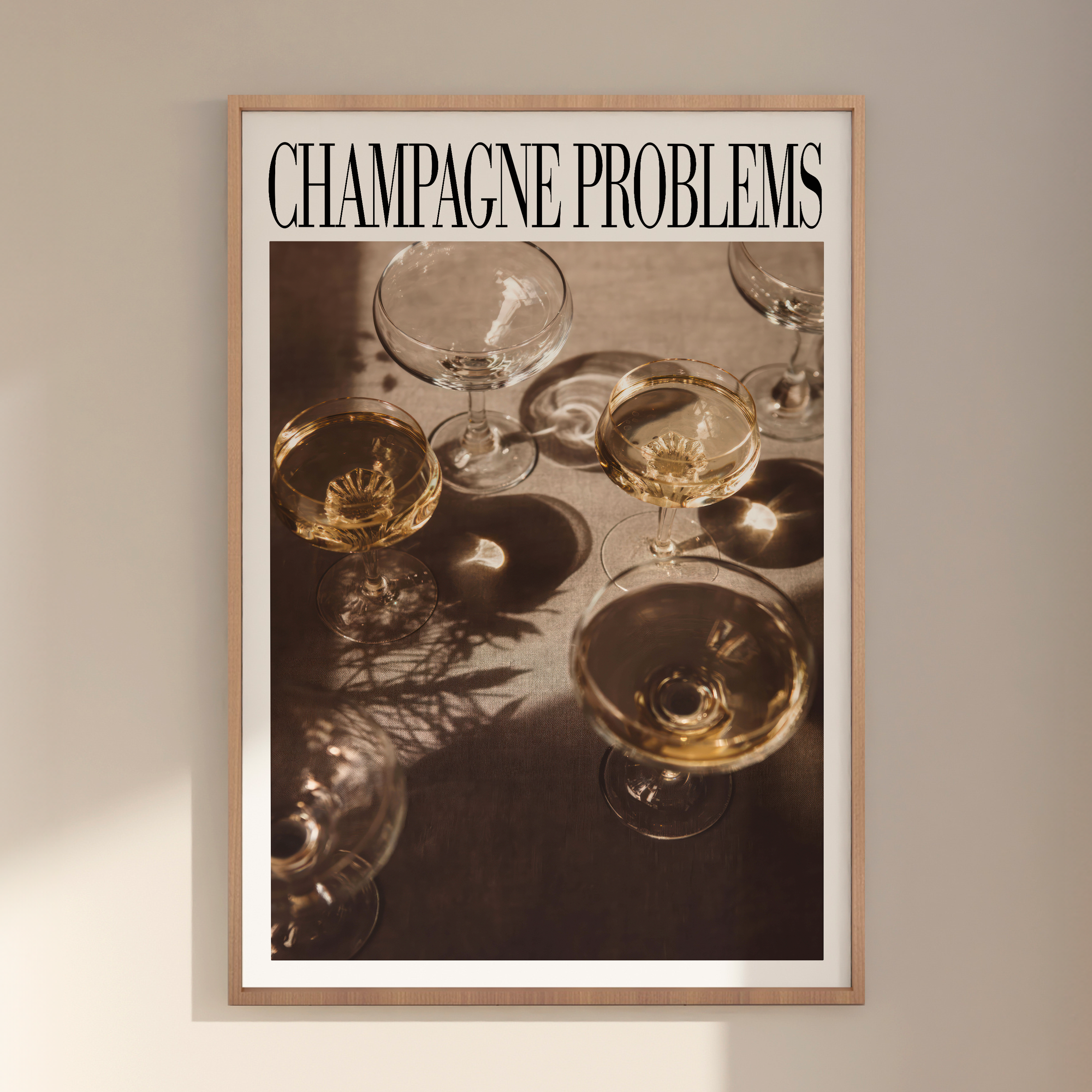 Champagne Problems Glasses - Haus Of Moods