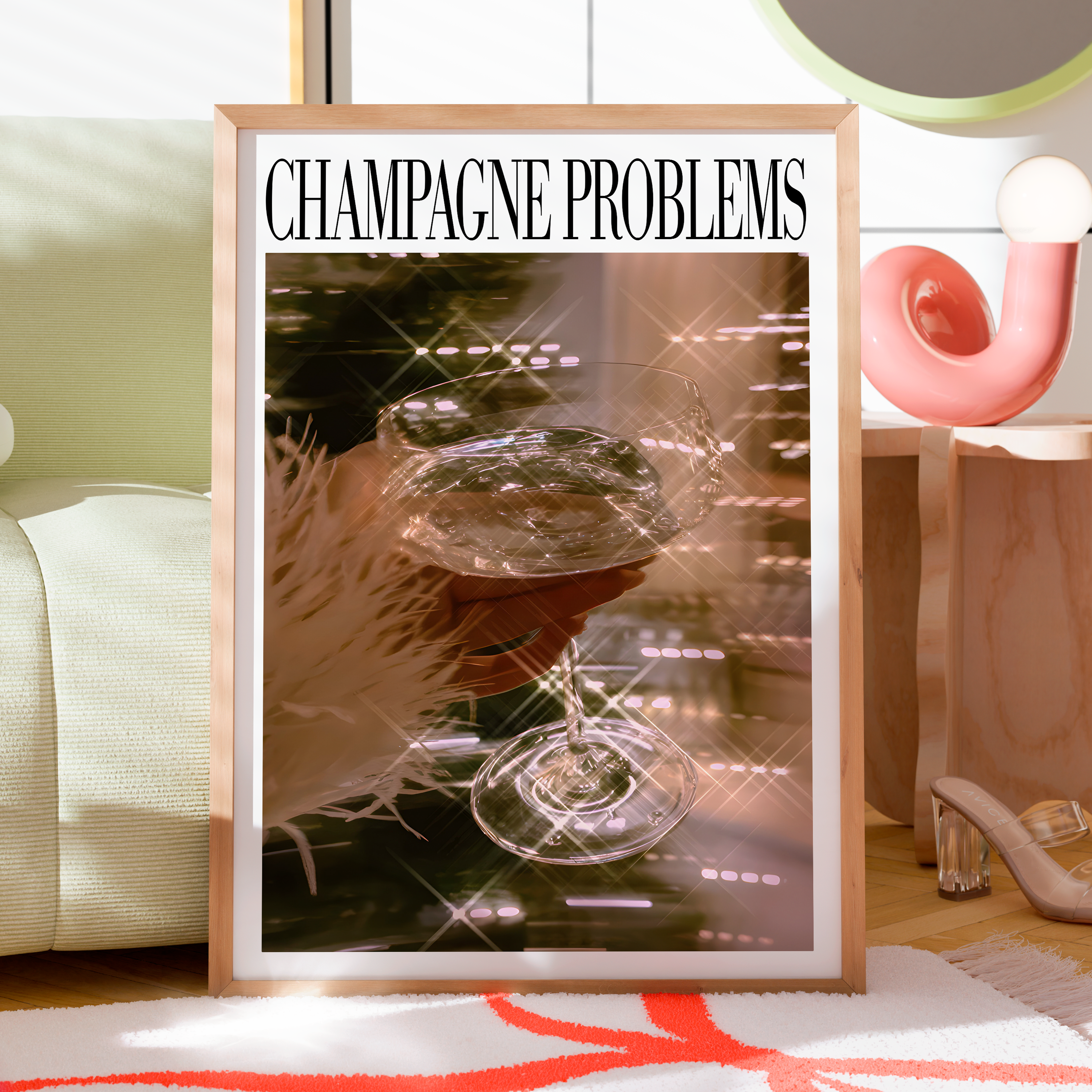 Champagne Problems Drink Splash - Haus Of Moods