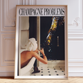Champagne Problems Paris Poster