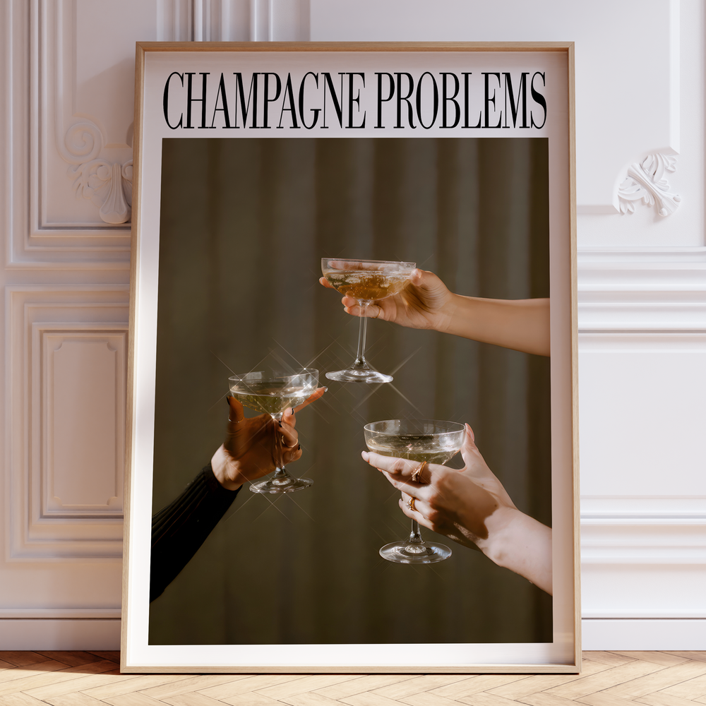 Champagne Problems Evermore Taylor Swift–inspired poster wall art print
