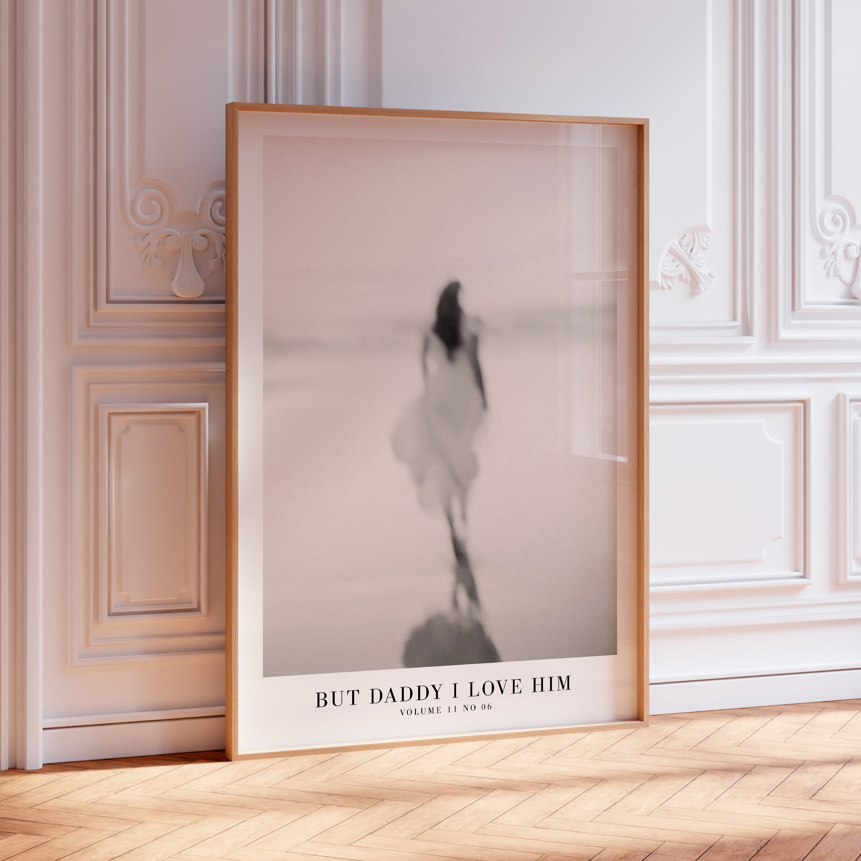But Daddy I Love Him TTPD print in dreamy romantic feminine apartment