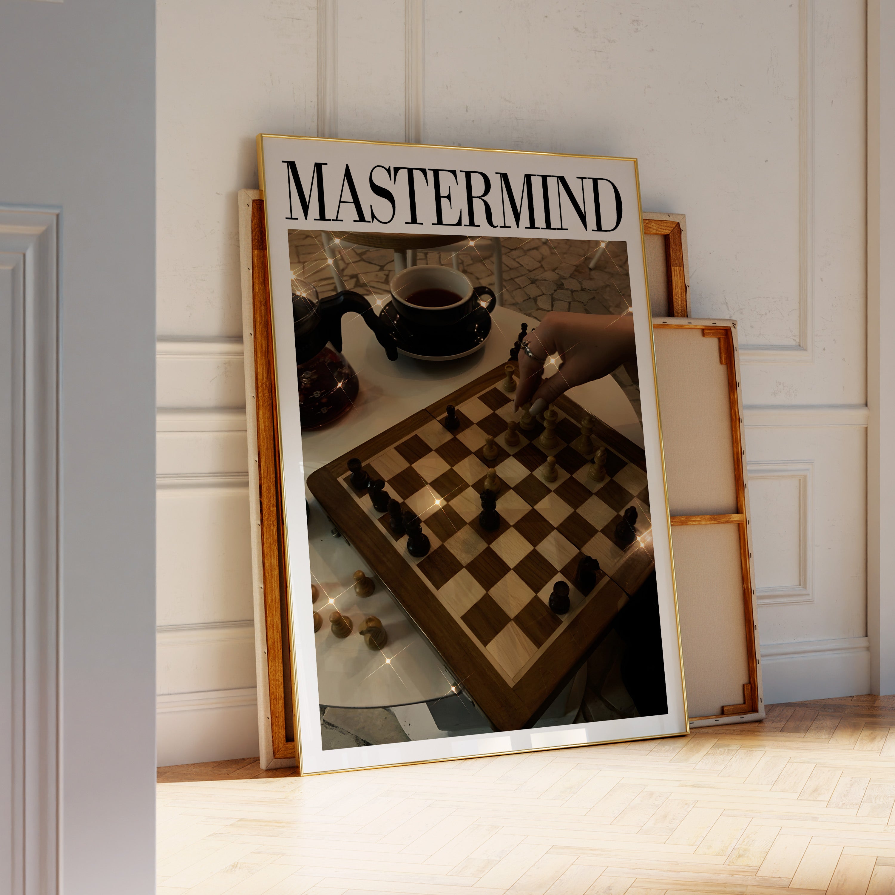 Midnights Mastermind wall print in preppy feminine apartment