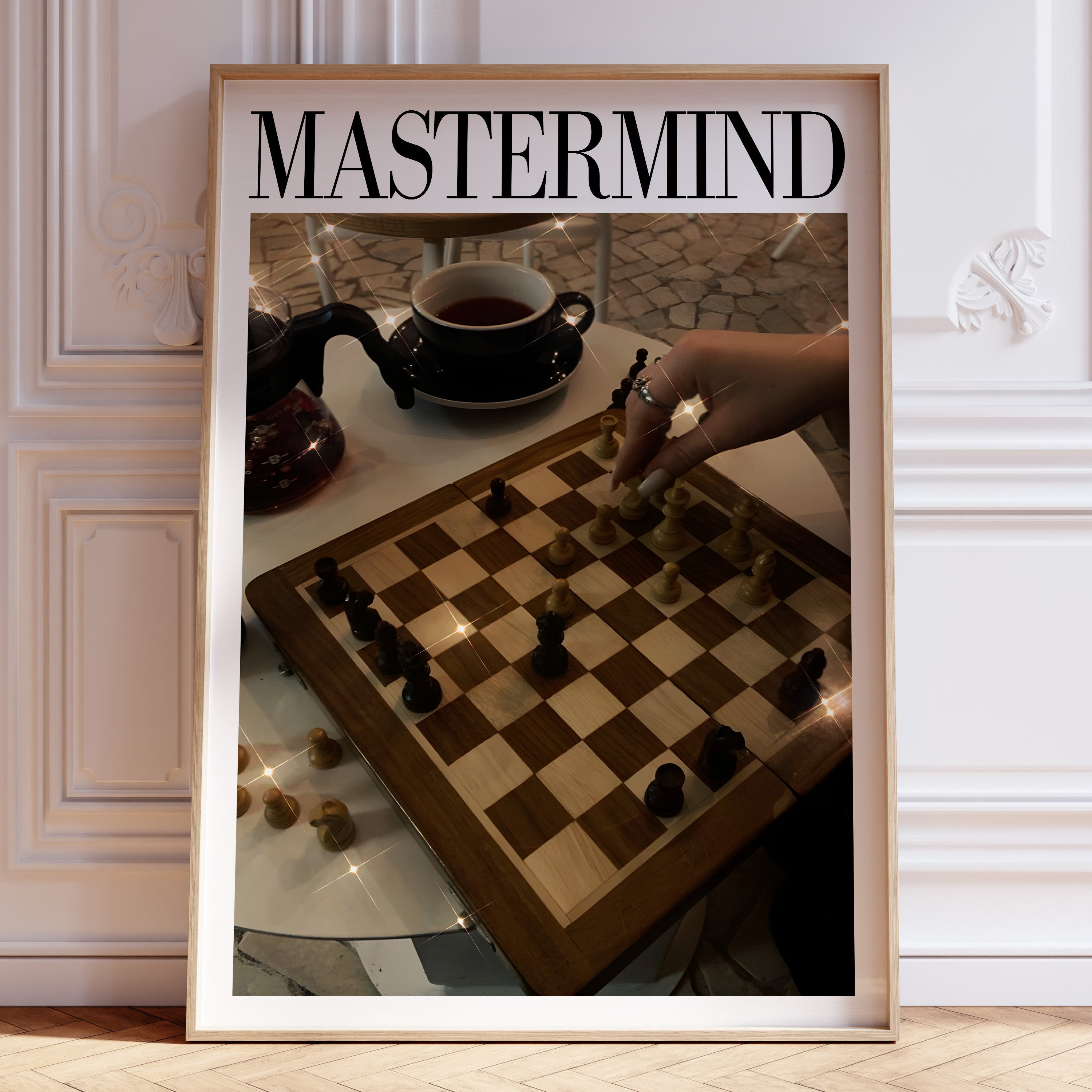 Mastermind Taylor Swift poster in cozy Pinterest-inspired bedroom decor