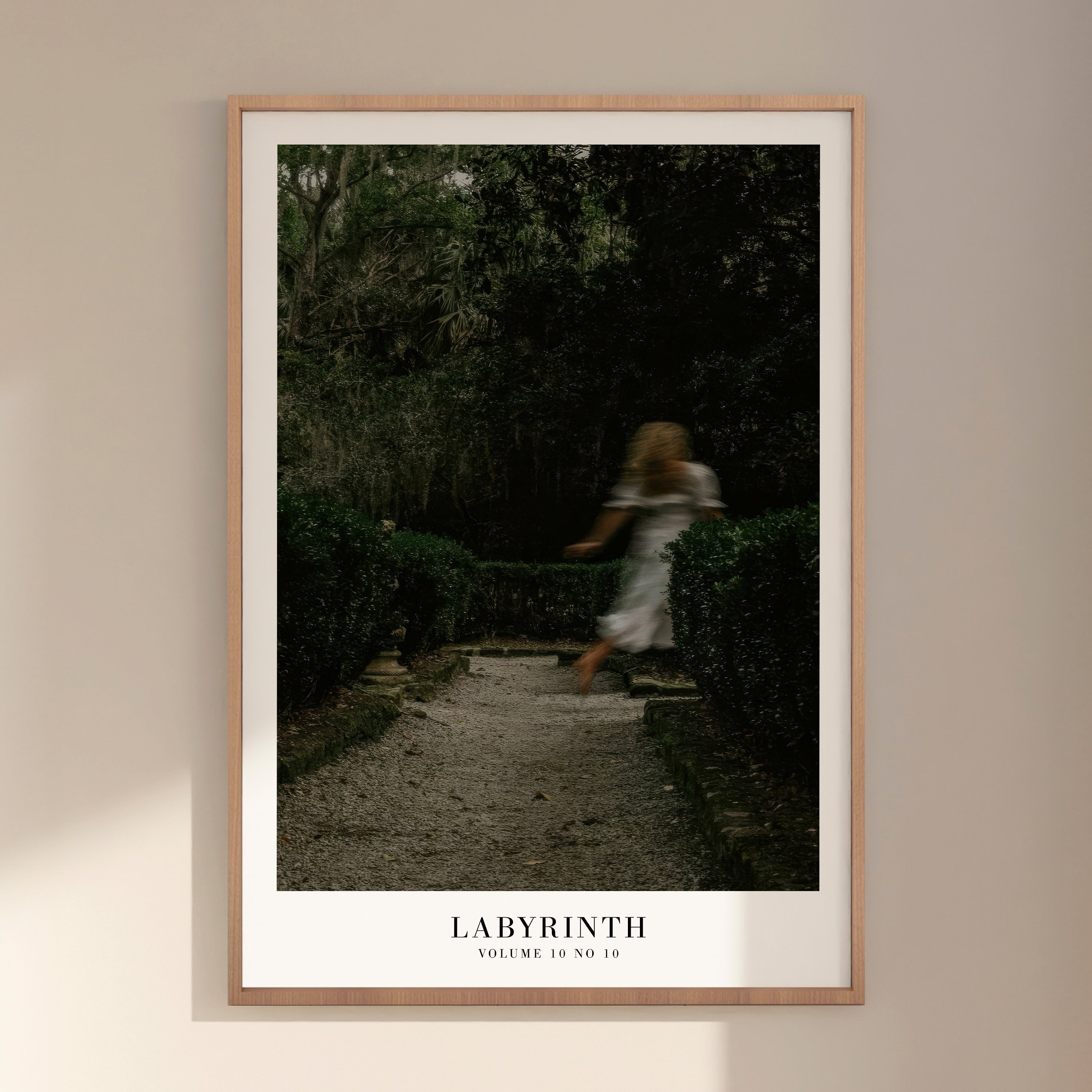 Labyrinth dark garden Taylor Swift Midnights poster in moody bedroom