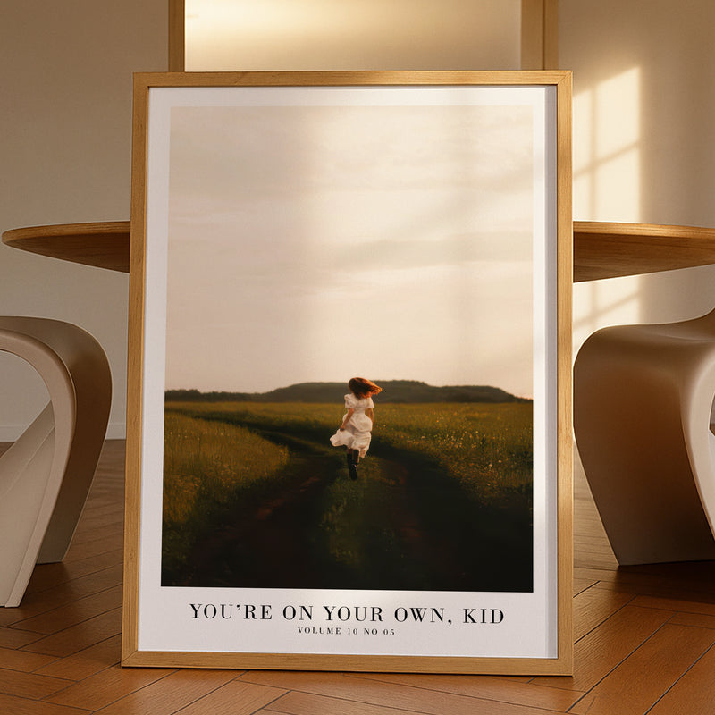You're On Your Own, Kid Midnights Taylor Swift–inspired poster wall art print