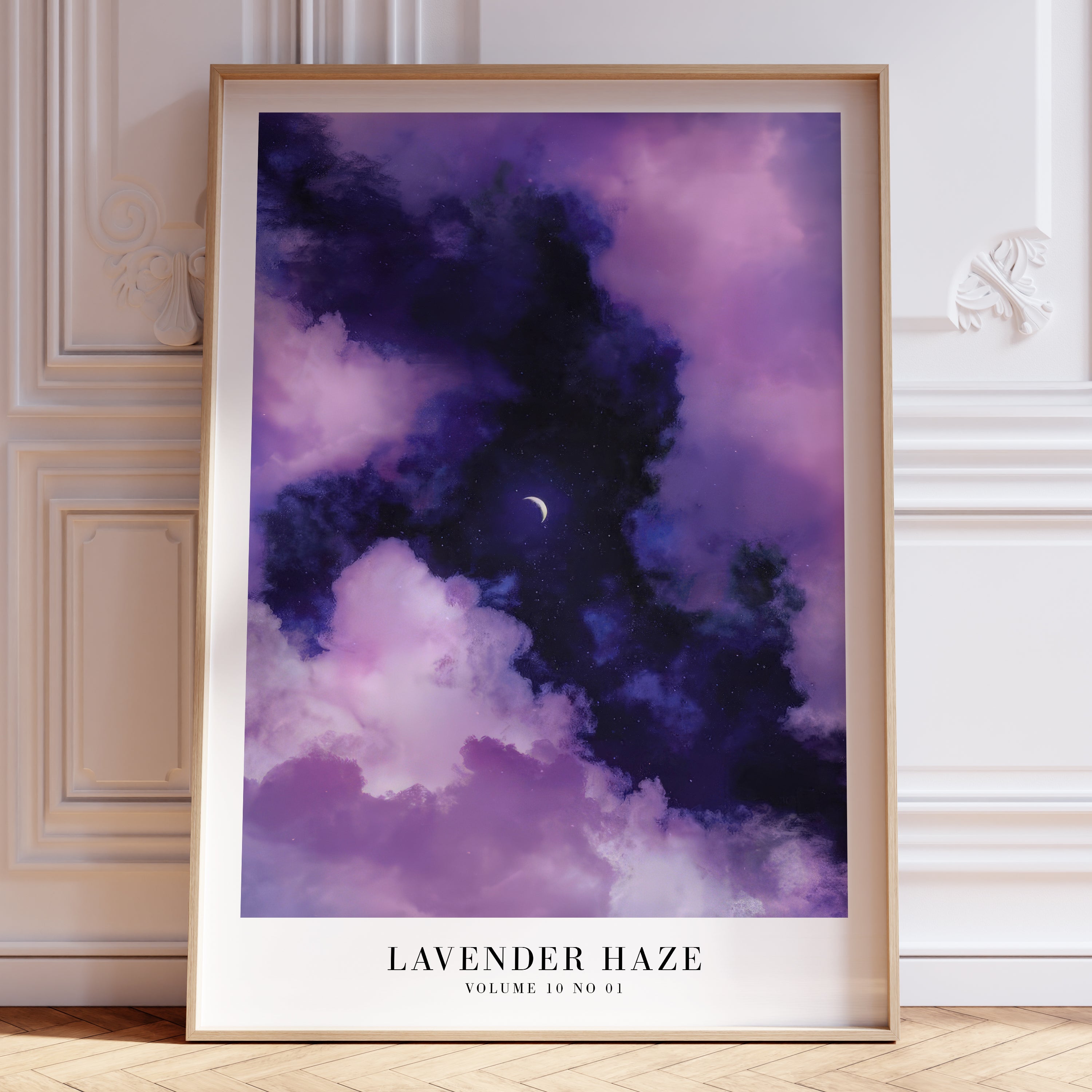 Taylor Swift Lavender Haze celestial wall art in romantic Swiftie gallery