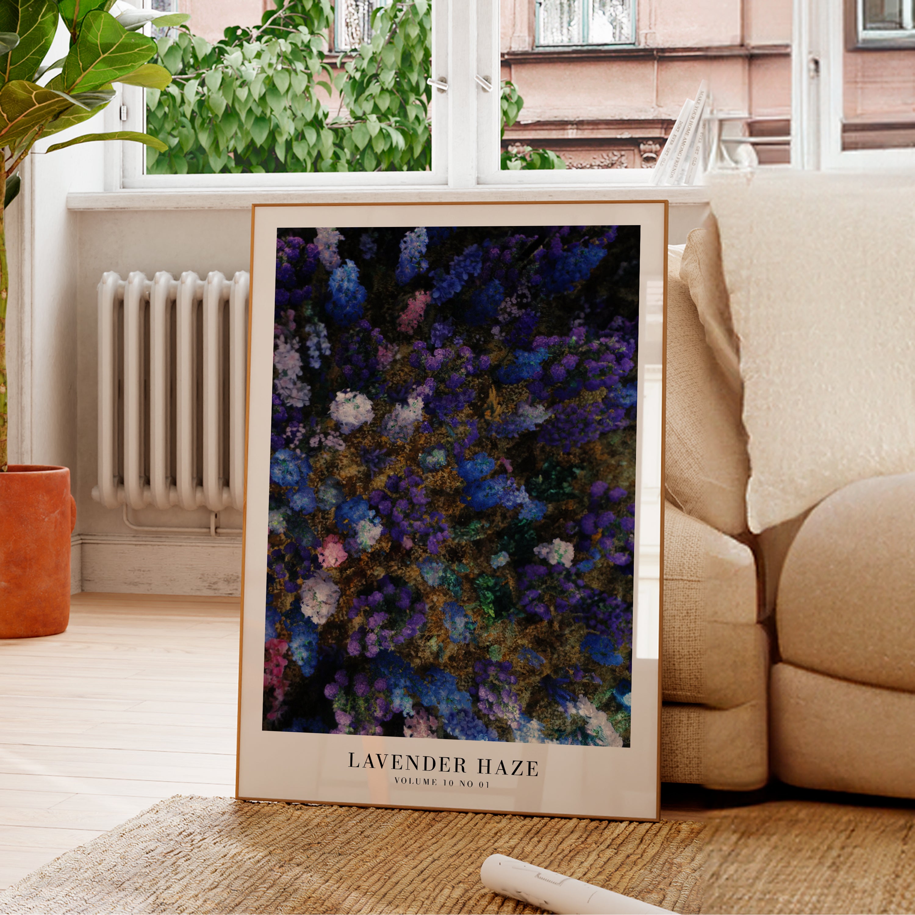 Lavender Haze florals Taylor Swift Midnights poster in dreamy bedroom decor