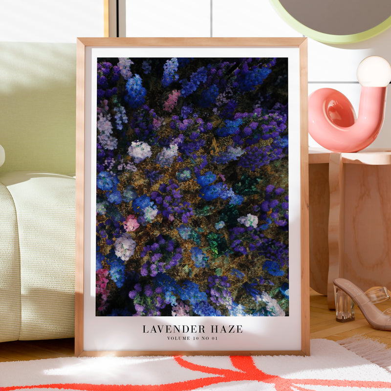 Lavender Haze Midnights Taylor Swift–inspired poster featuring floral