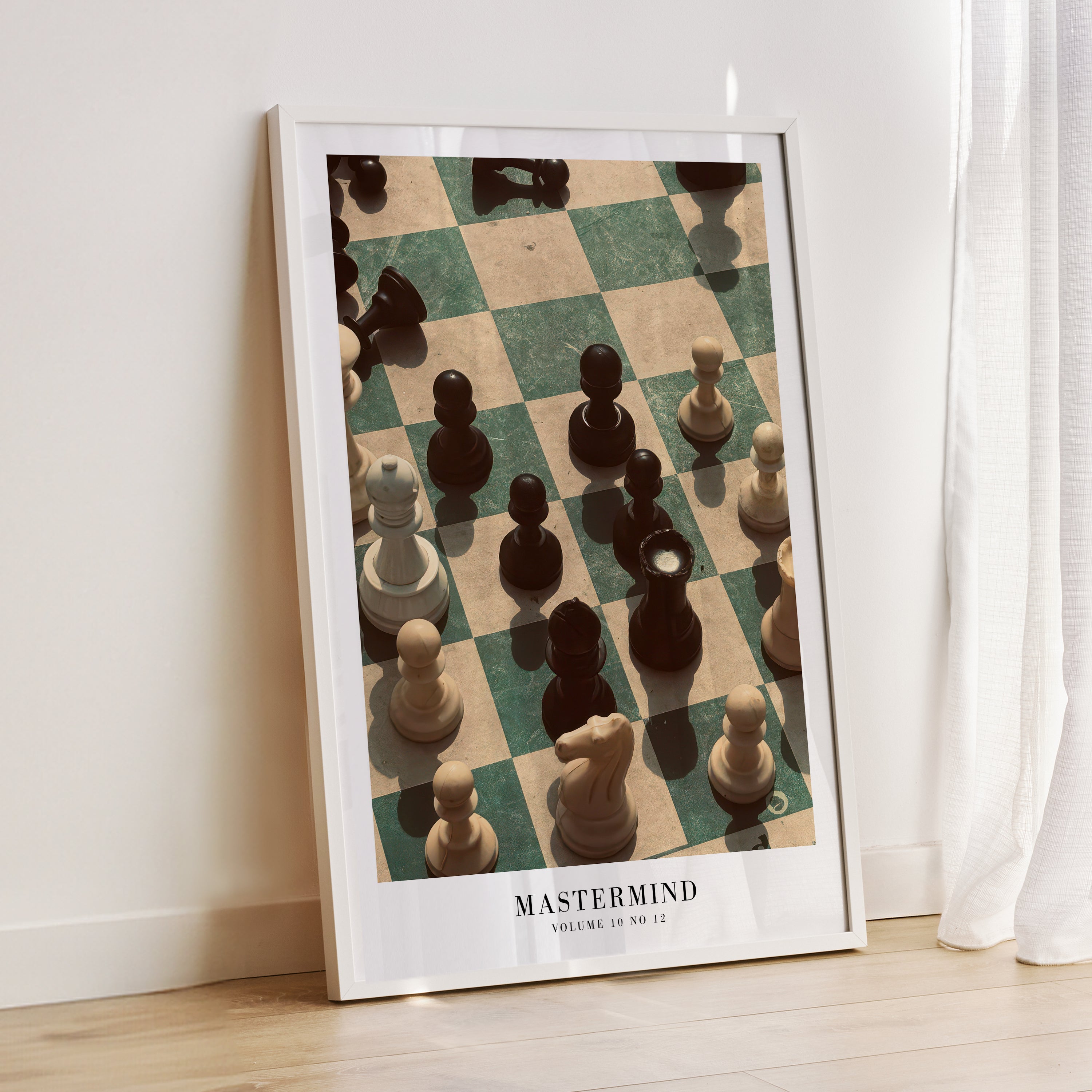 Mastermind retro chess wall art in earthy Swiftie gallery wall