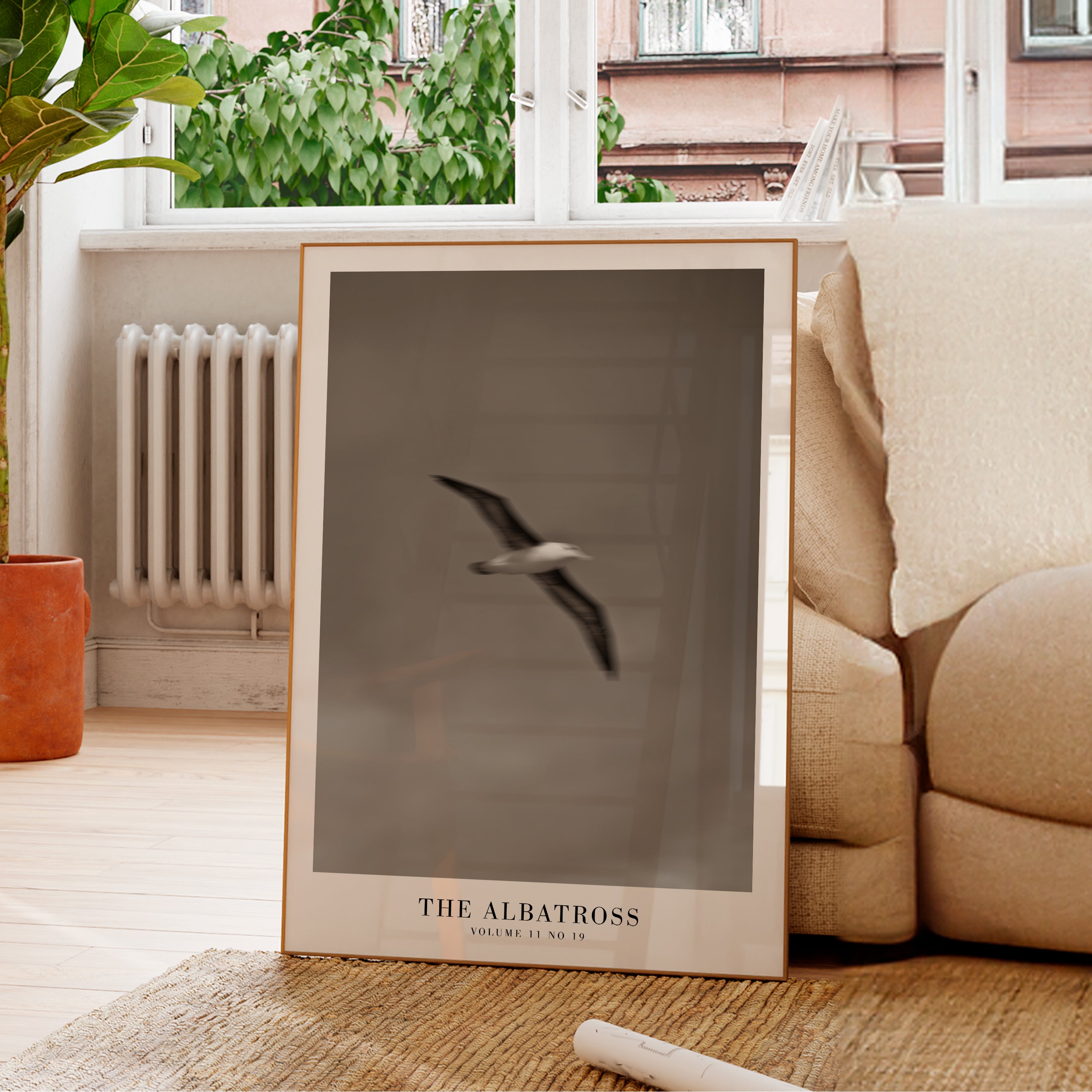 The Albatross TTPD print displayed in moody literary gallery wall