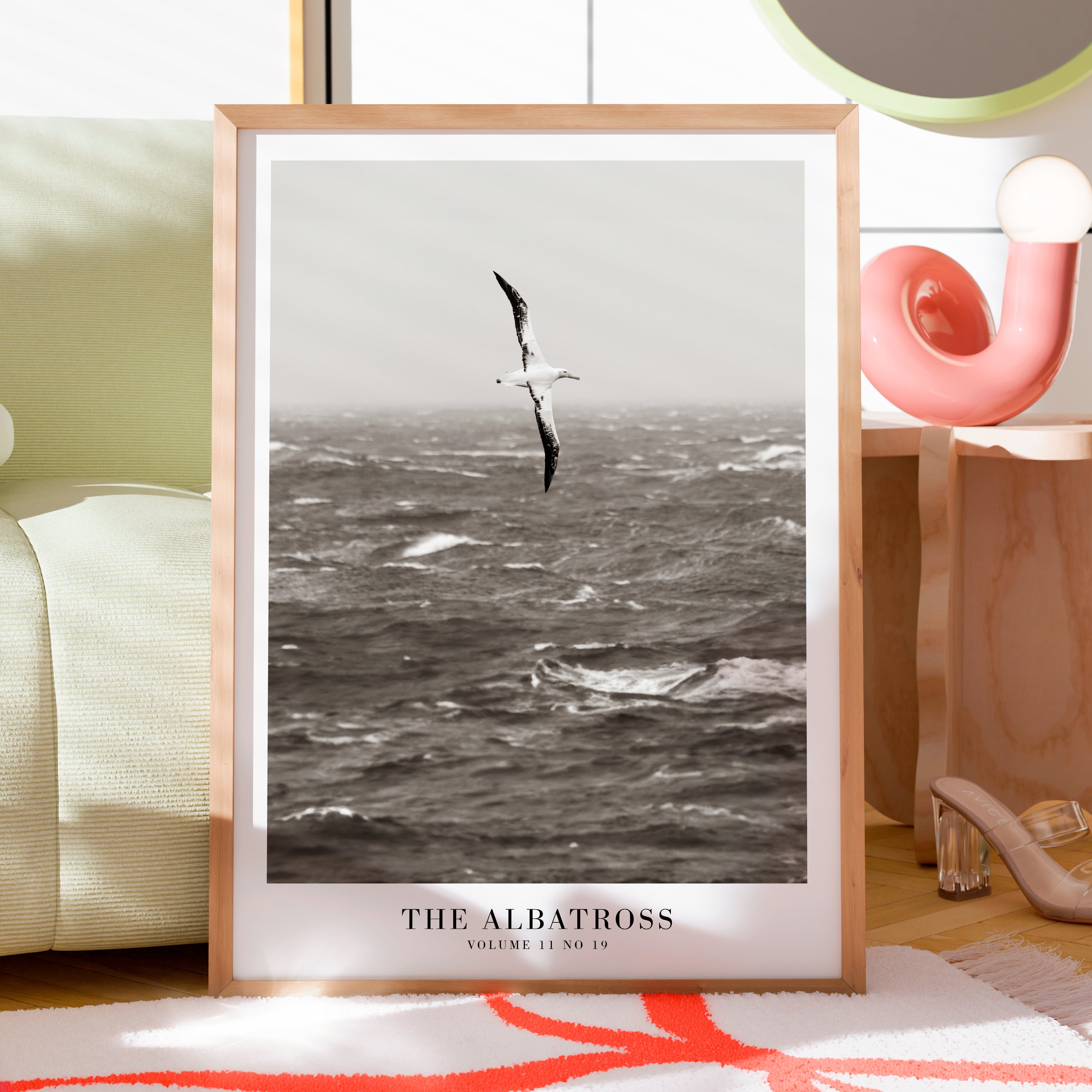 The Albatross Ocean TTPD poster styled in dark academia bedroom