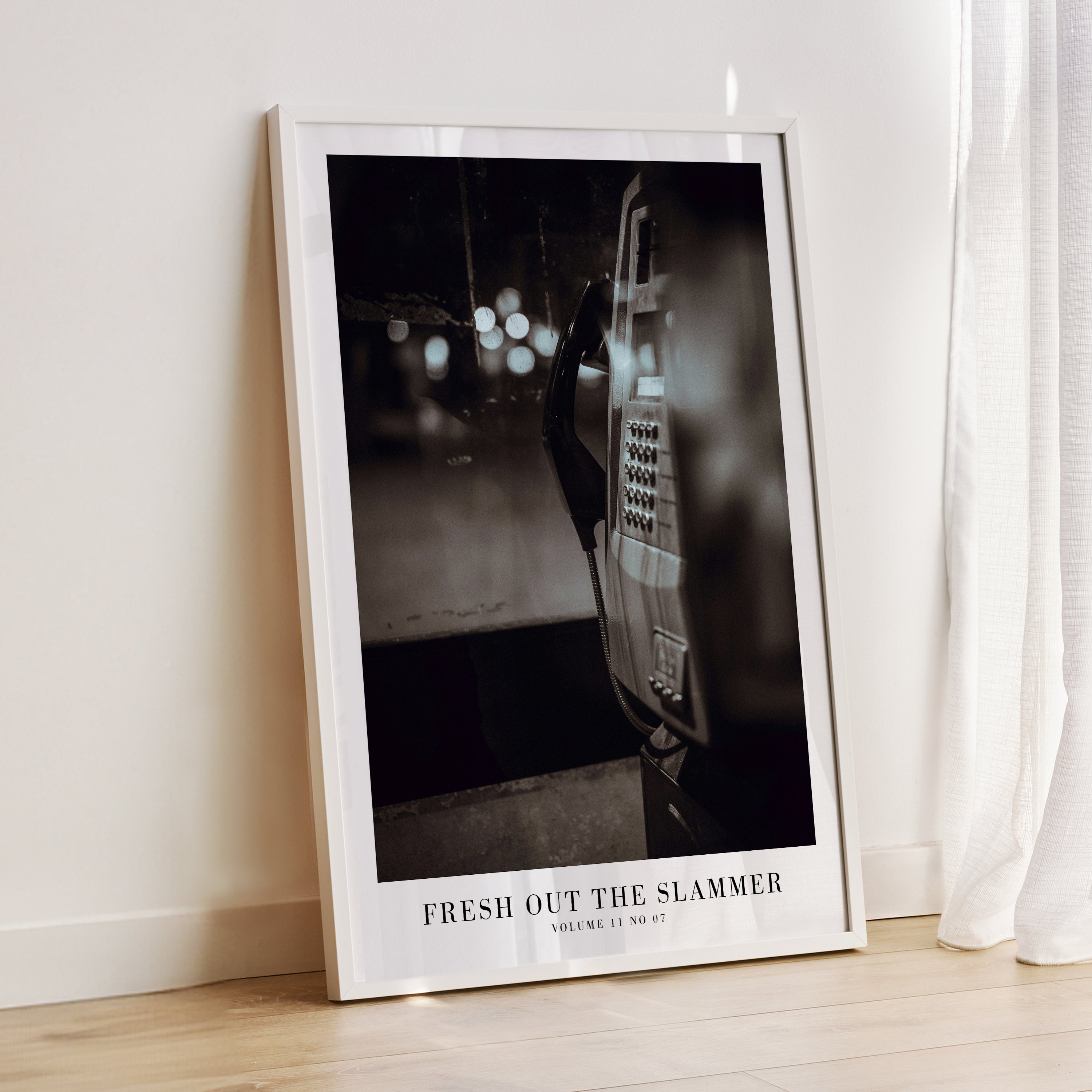 Fresh Out The Slammer TTPD wall art in dark feminine dorm room