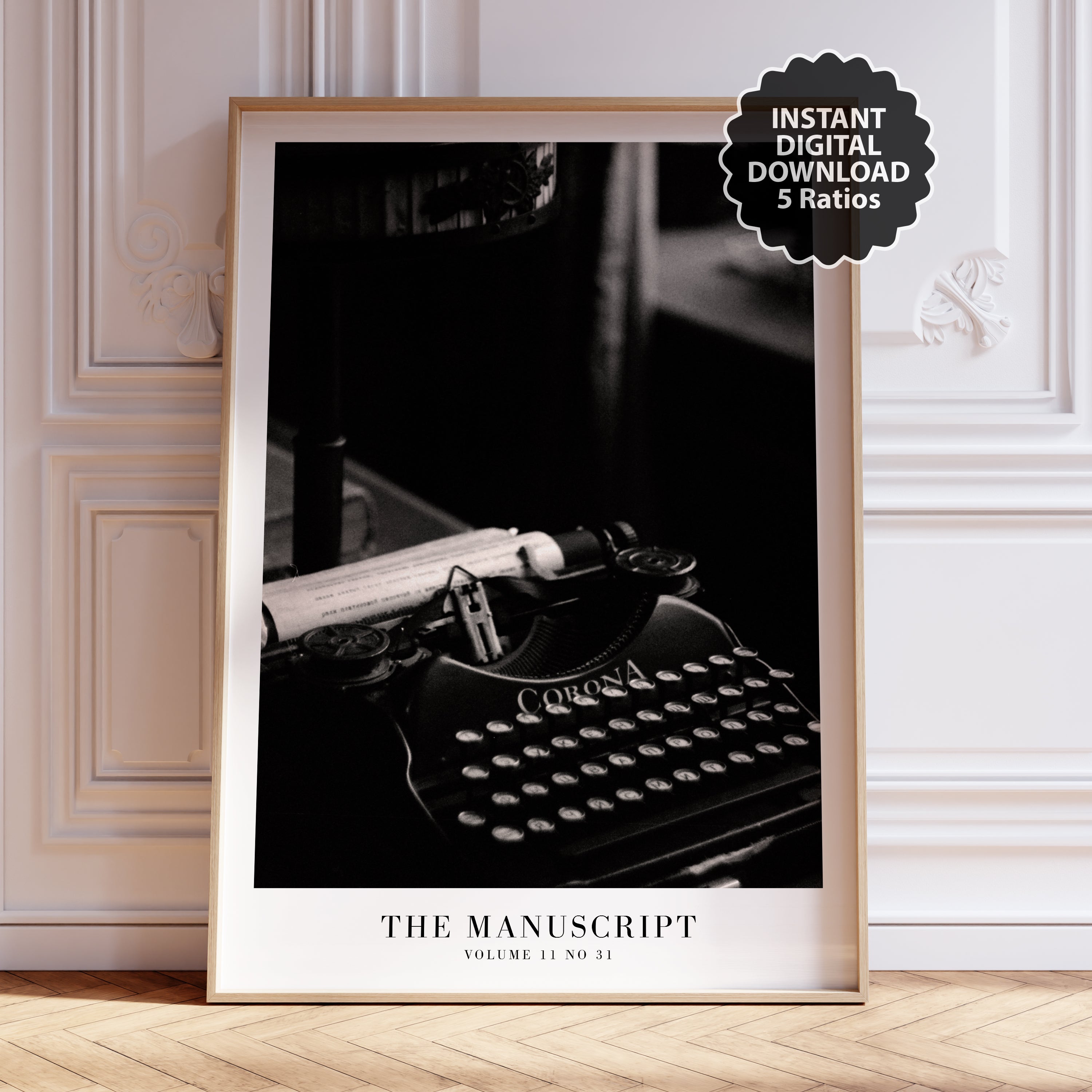 The Manuscript Taylor Swift poster in dark academia reading nook