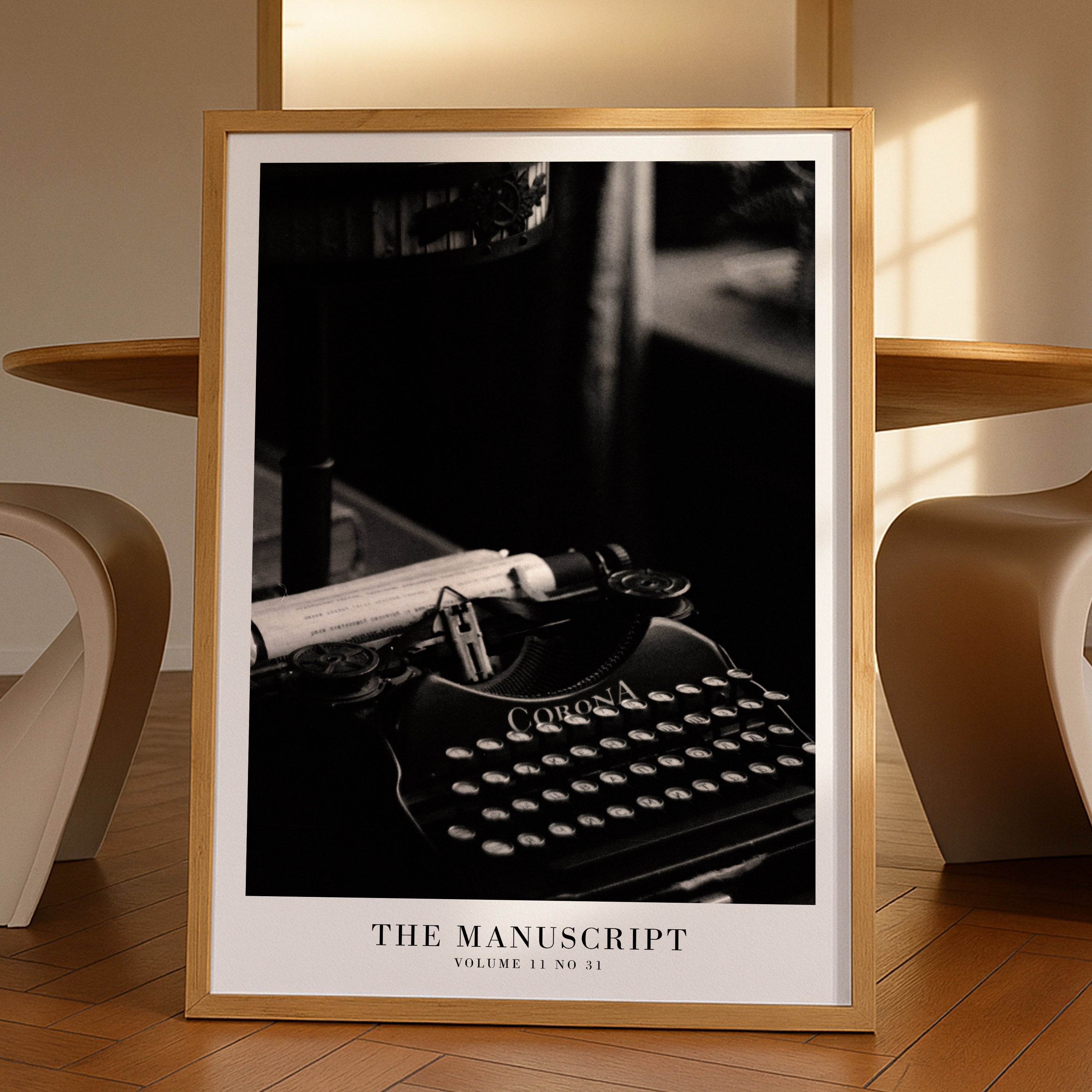 The Manuscript Tortured Poets Department Taylor Swift–inspired poster typewriter