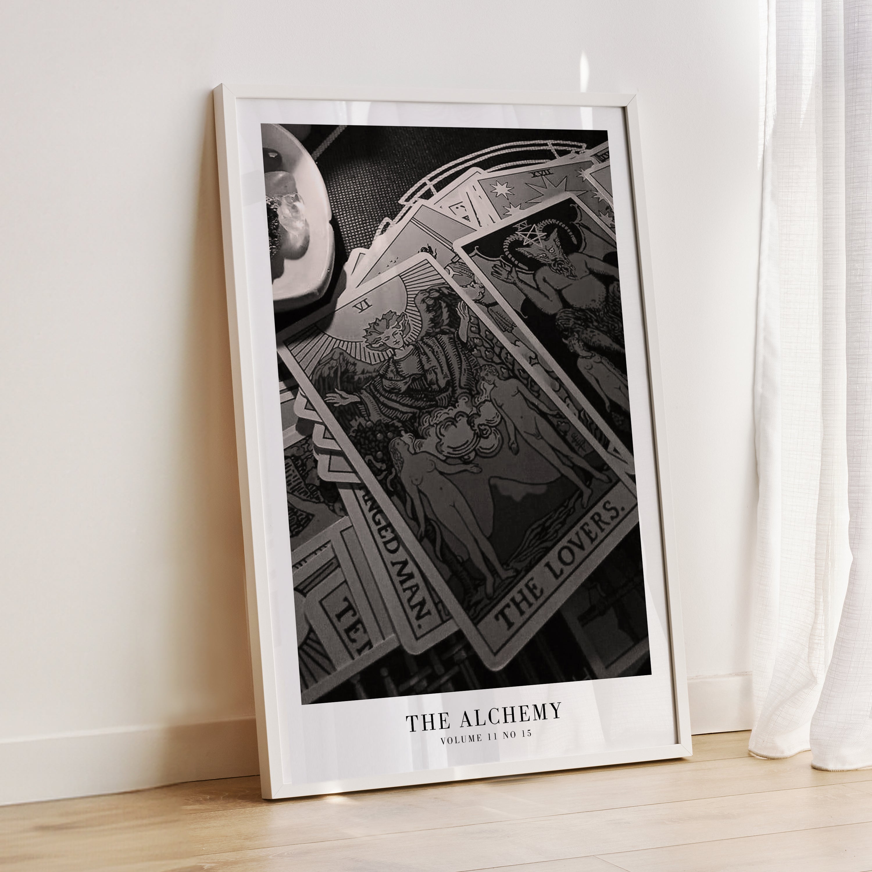 The Alchemy TTPD wall art in moody romantic apartment styling