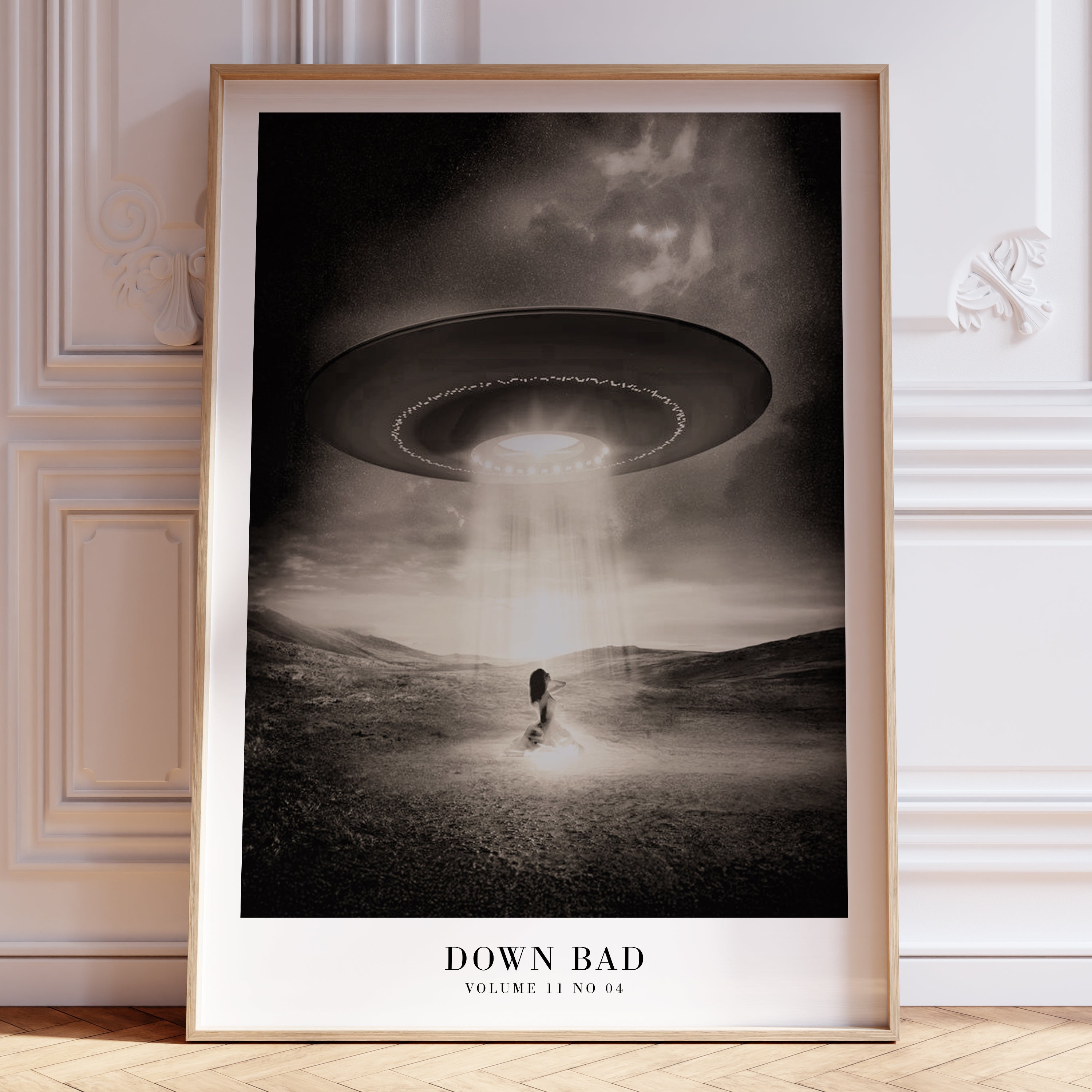 Down Bad TTPD poster in dark feminine sci-fi bedroom decor