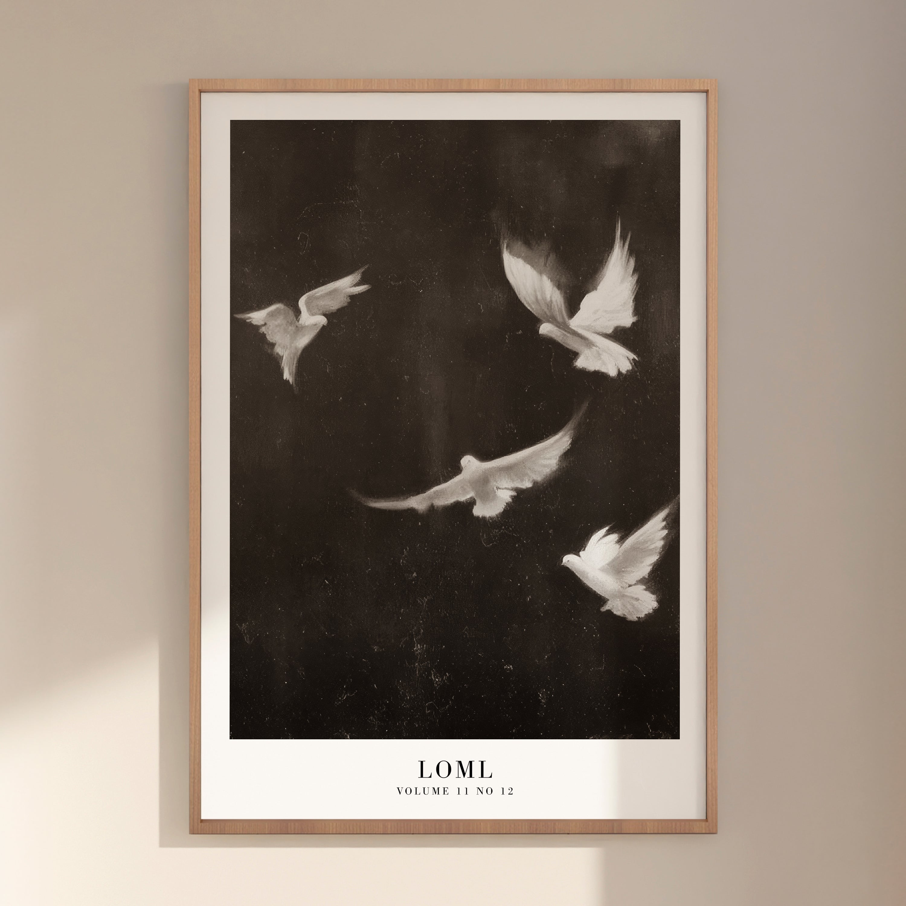loml Taylor Swift dove poster in neutral minimalist interior