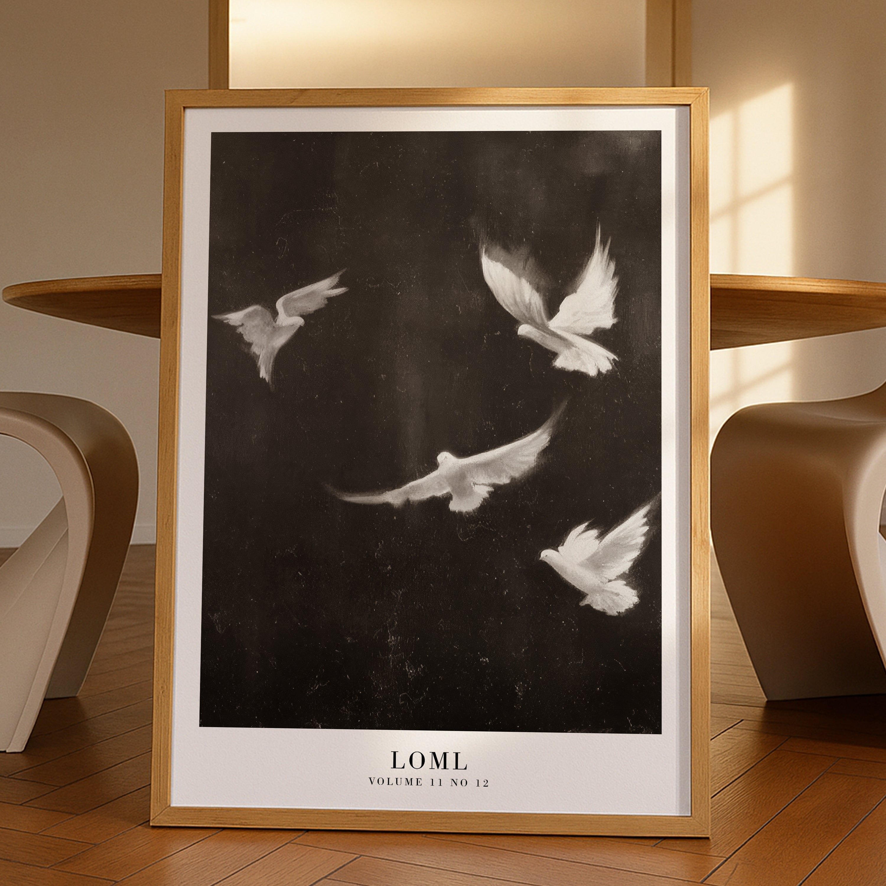 loml Taylor Swift dove poster in cozy literary reading nook