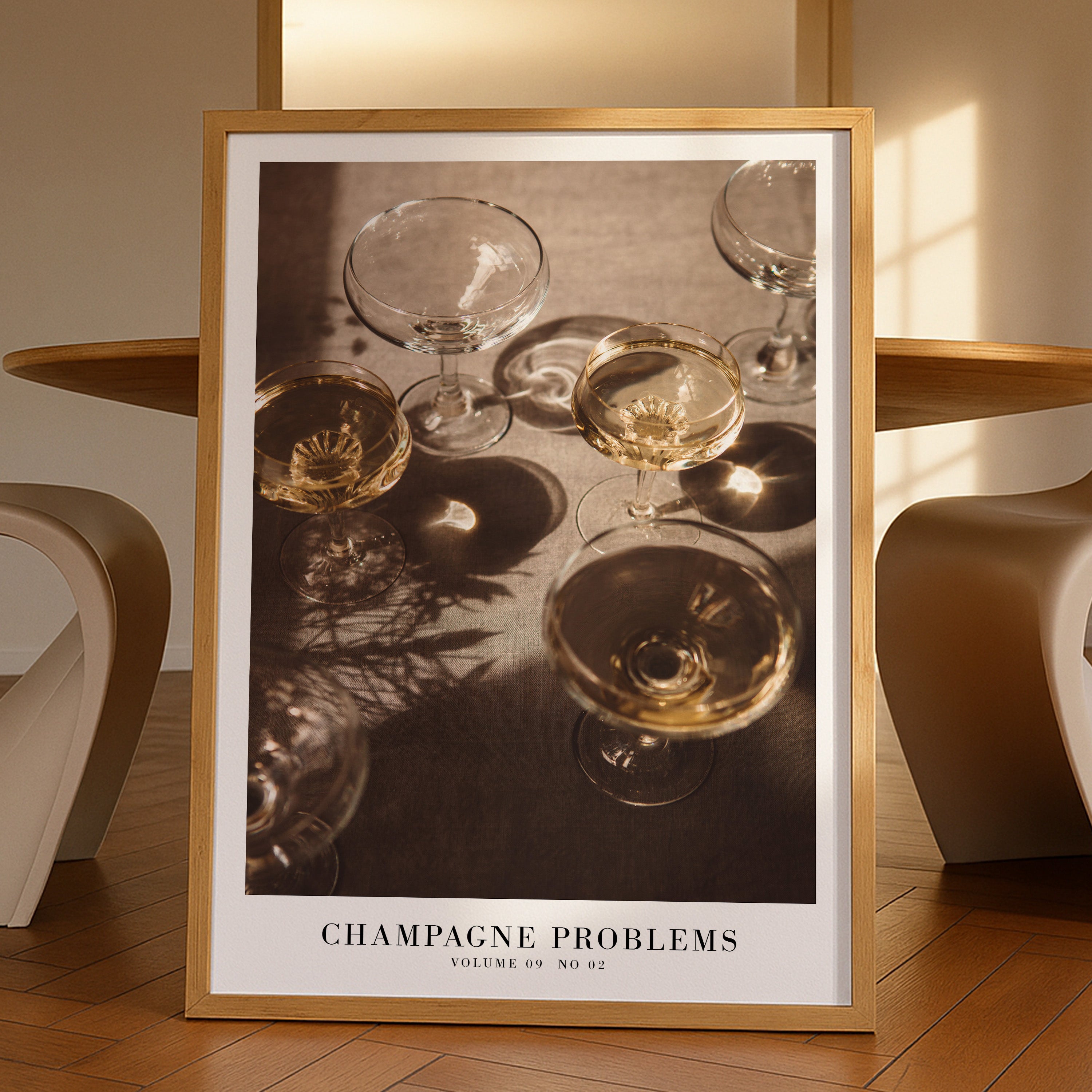 Champagne Problems Poster | Bar Cart Aesthetic | Subtle Aesthetic Home Decor | Taylor Print | Taylor Era Album Poster - Haus Of Moods