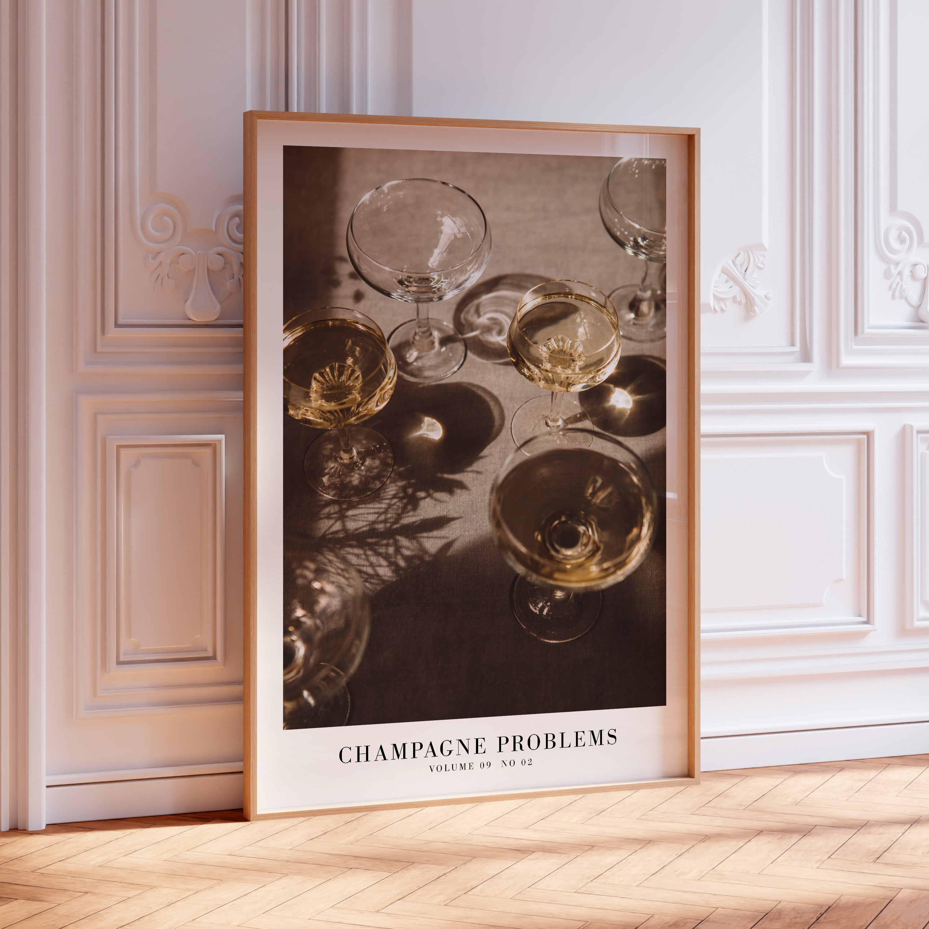 Champagne Problems Poster | Bar Cart Aesthetic | Subtle Aesthetic Home Decor | Taylor Print | Taylor Era Album Poster - Haus Of Moods