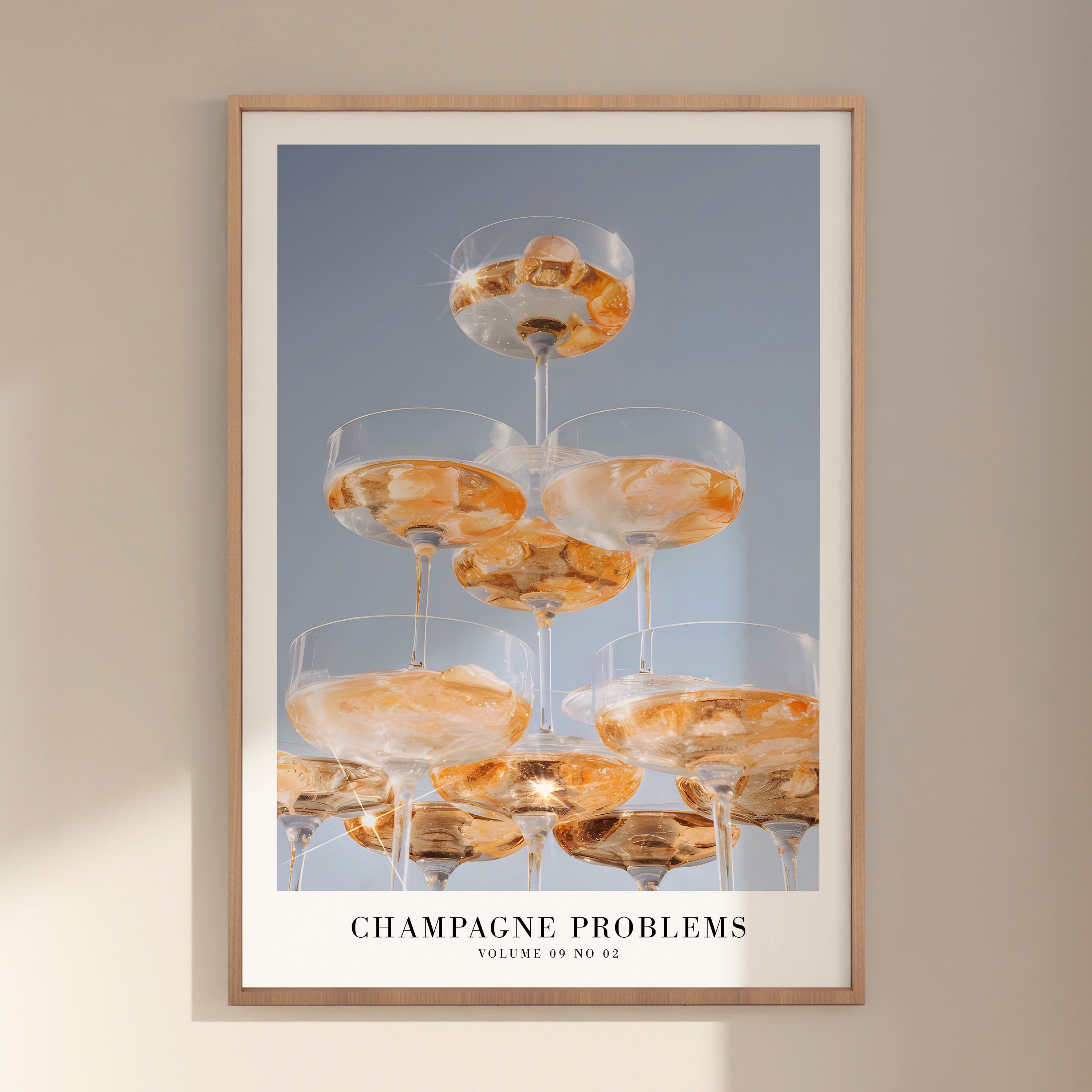 Champagne Problems Poster | Bar Cart Aesthetic | Subtle Aesthetic Home Decor | Taylor Print | Taylor Era Album Poster - Haus Of Moods