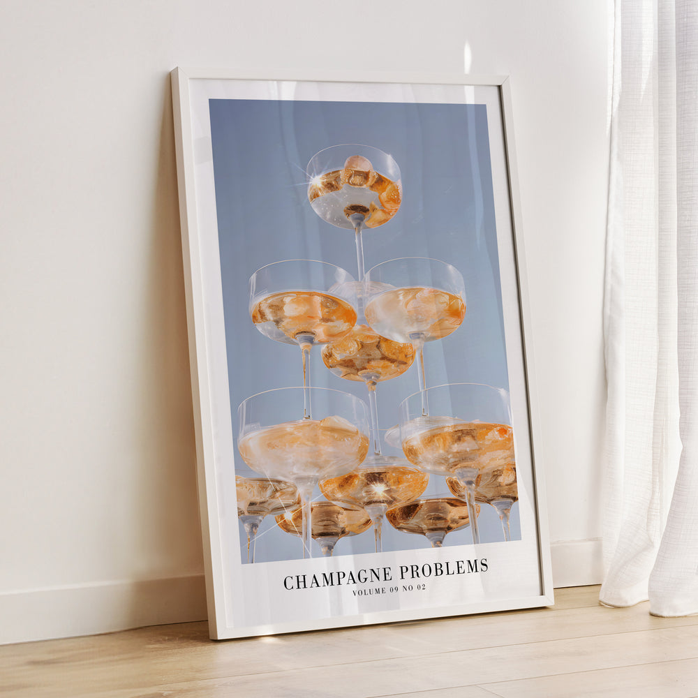 Champagne Problems Tower Evermore Taylor Swift–inspired poster featuring tower