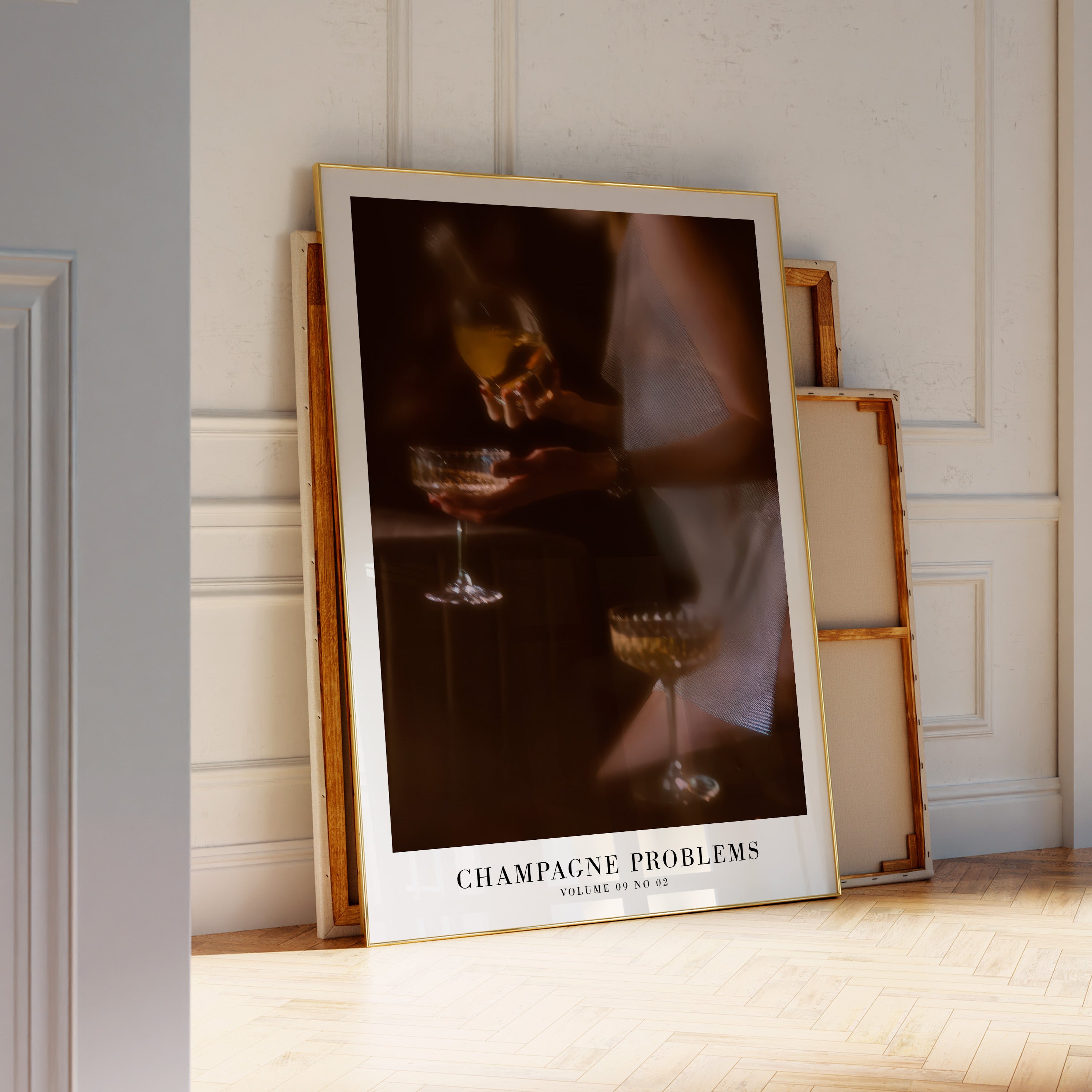 Champagne Problems Golden Hour Poster - Haus Of Moods