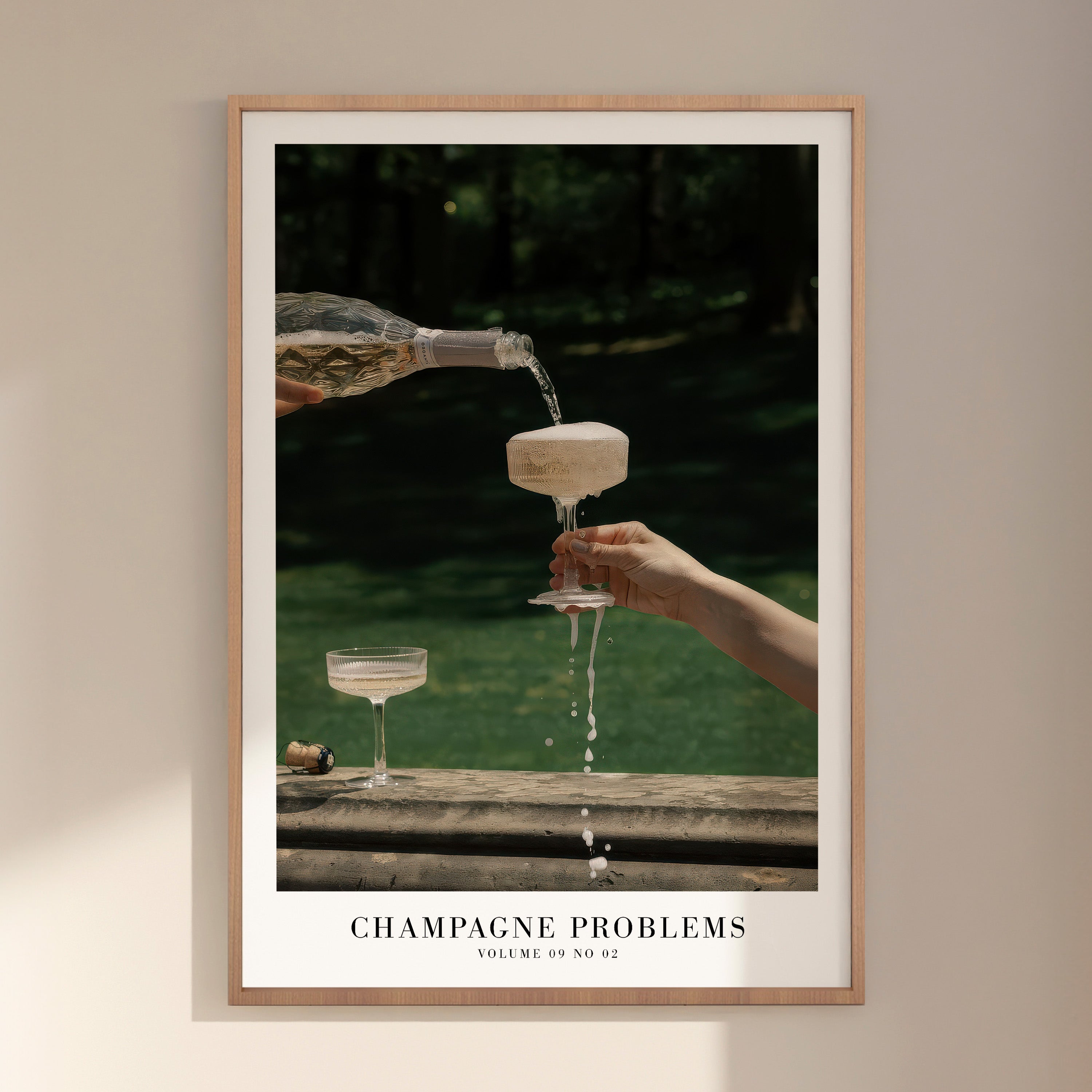 Champagne Problems Garden Party Song Poster - Haus Of Moods