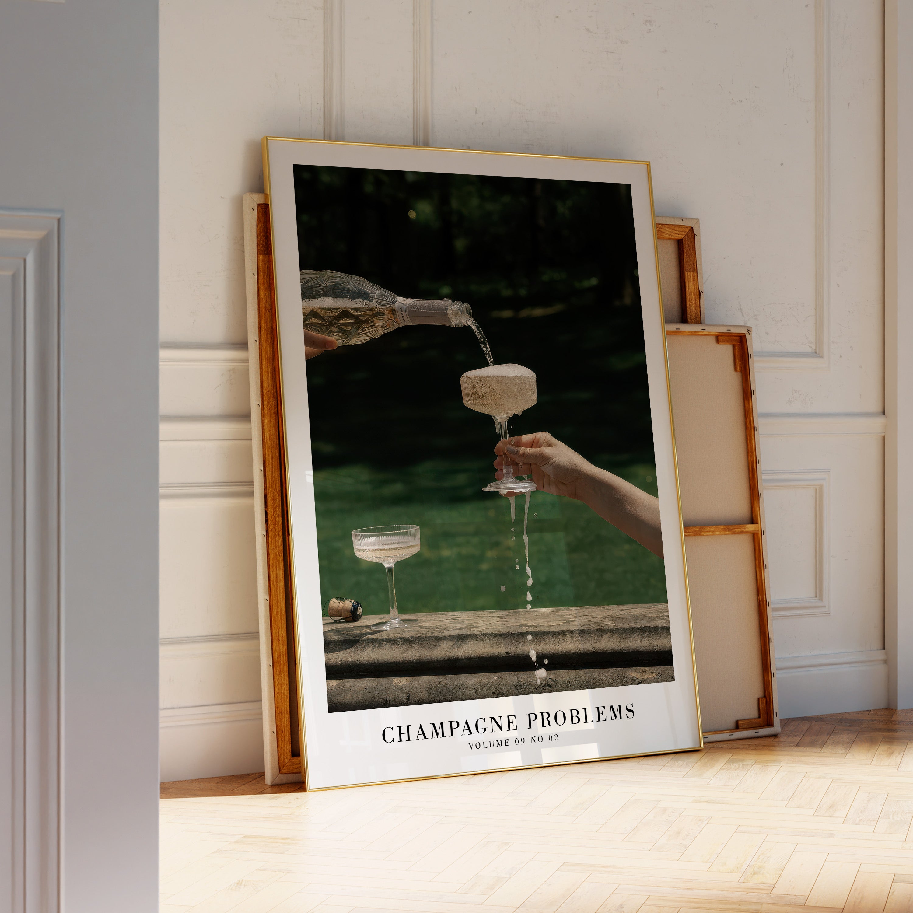Champagne Problems Garden Party Song Poster - Haus Of Moods