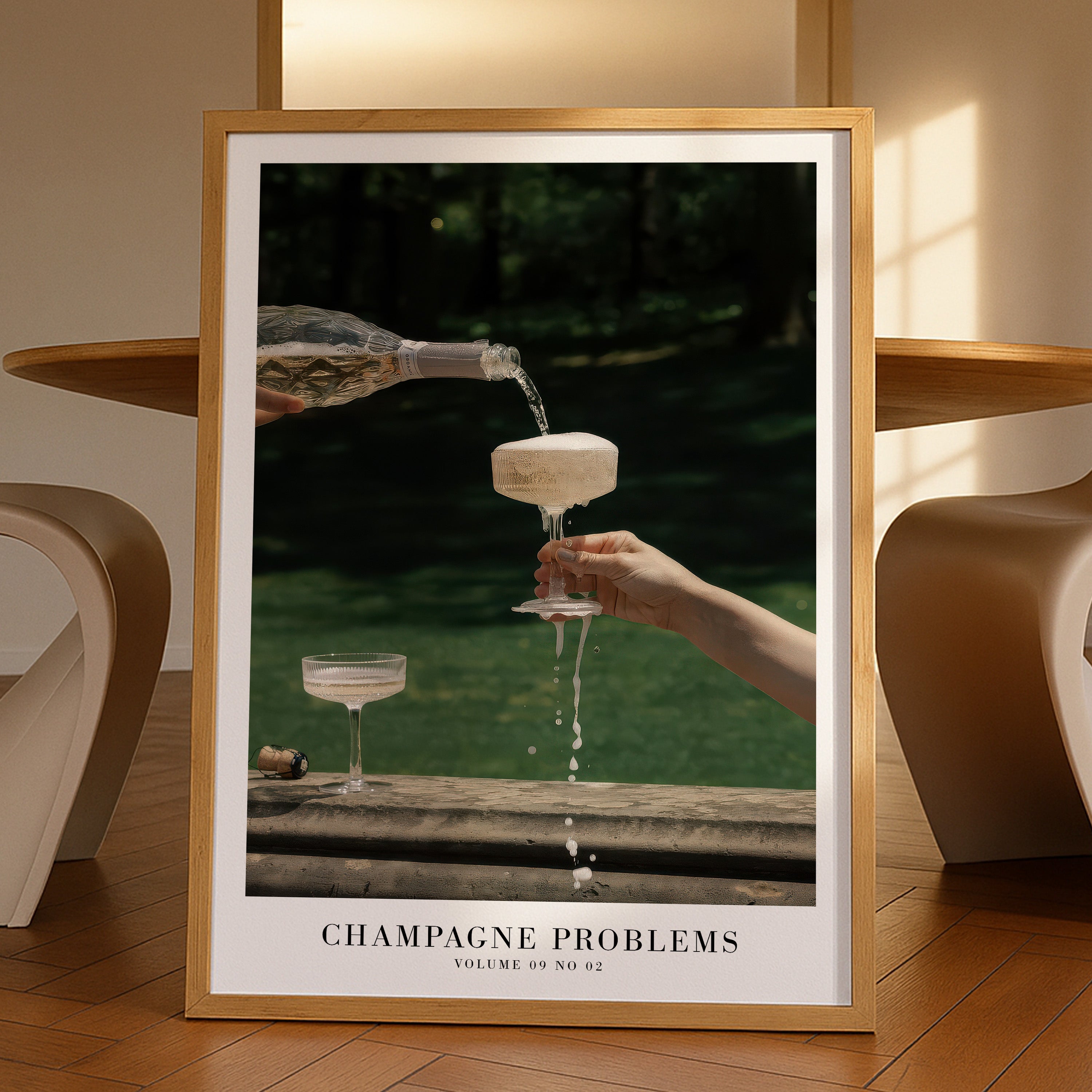 Champagne Problems Garden Party Song Poster - Haus Of Moods