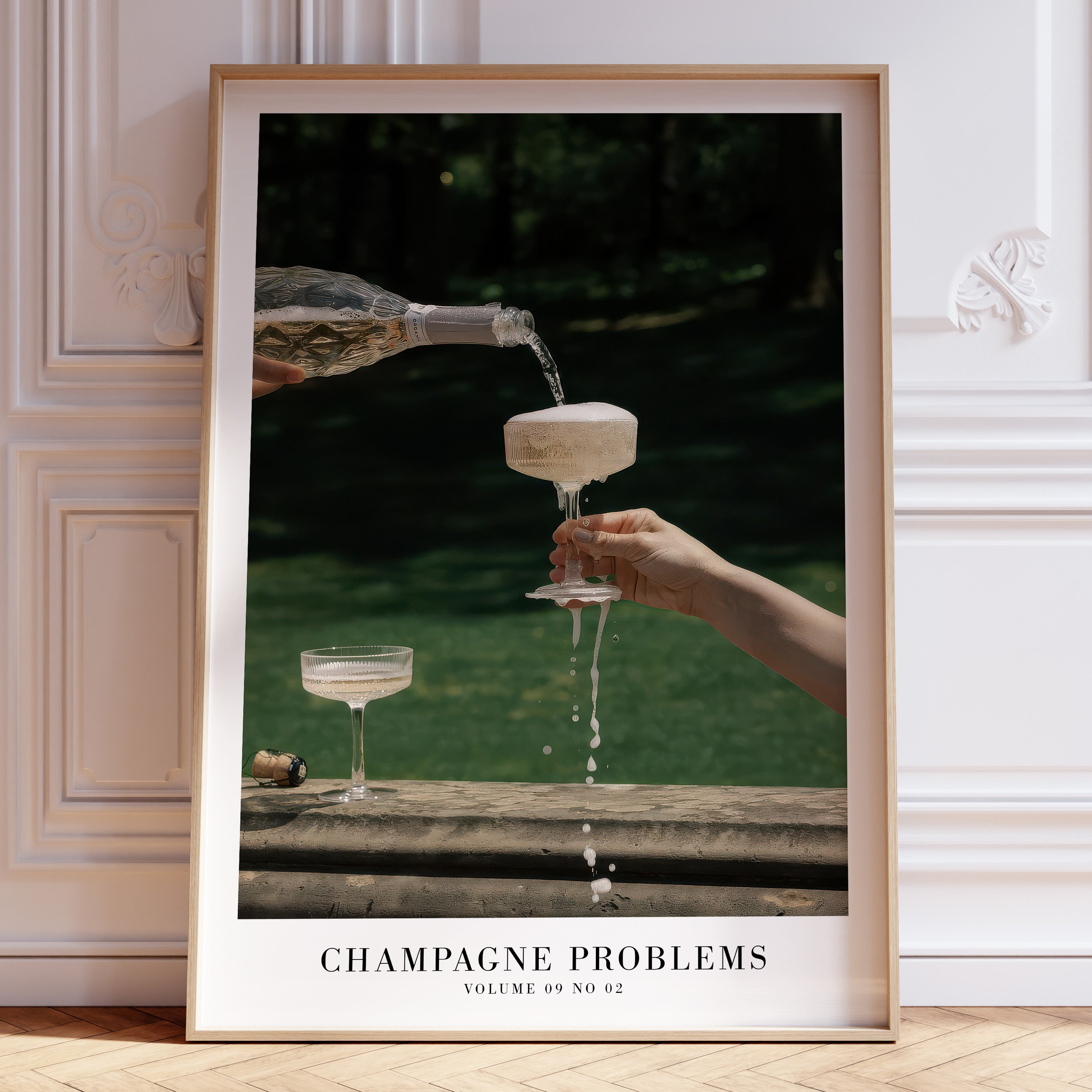 Champagne Problems Garden Party Song Poster - Haus Of Moods