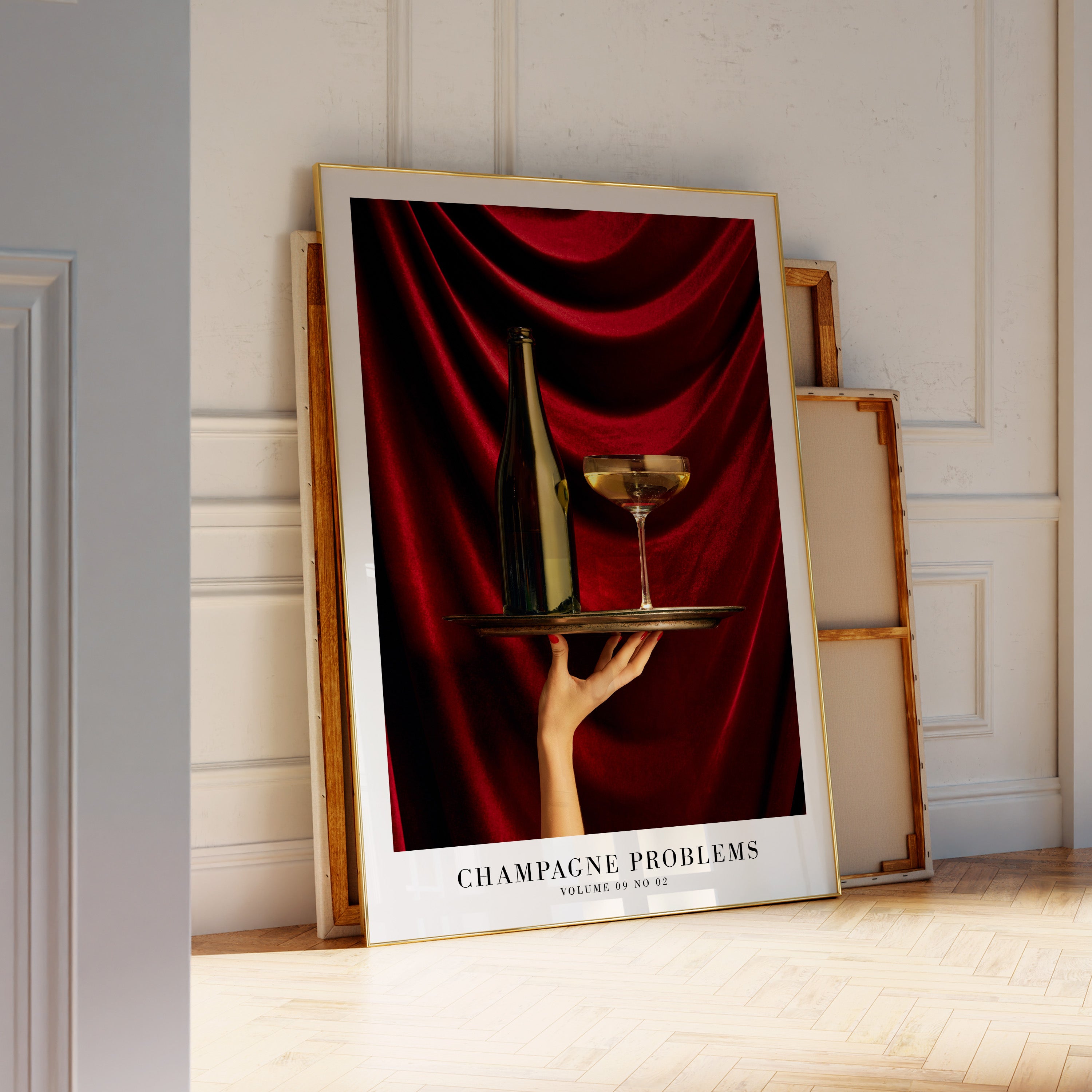 Champagne Problems Poster | Bar Cart Aesthetic | Subtle Aesthetic Home Decor | Taylor Print | Album Poster - Haus Of Moods