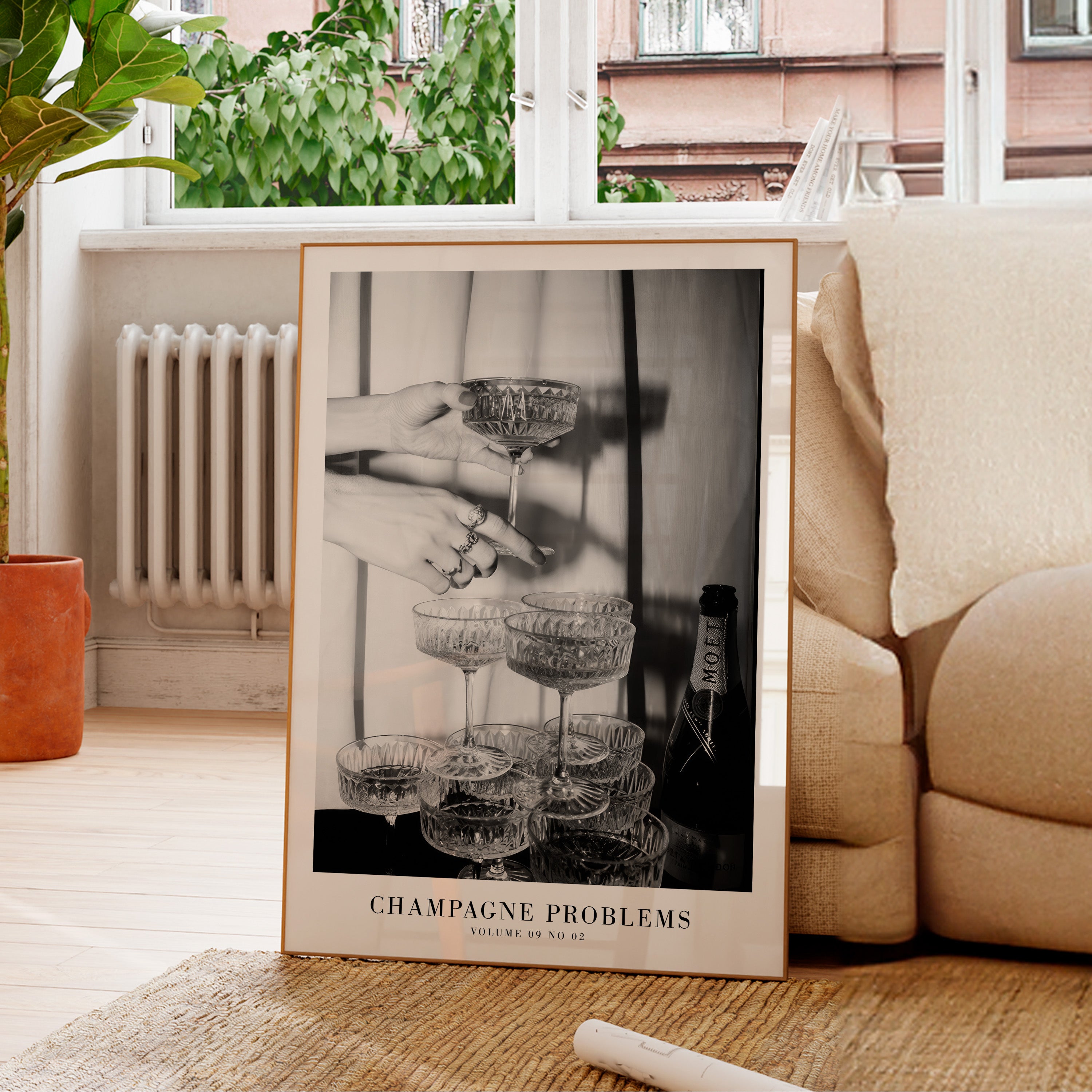 Champagne Problems Poster | Bar Cart Aesthetic | Subtle Aesthetic Home Decor | Taylor Print | Taylor Album Poster - Haus Of Moods