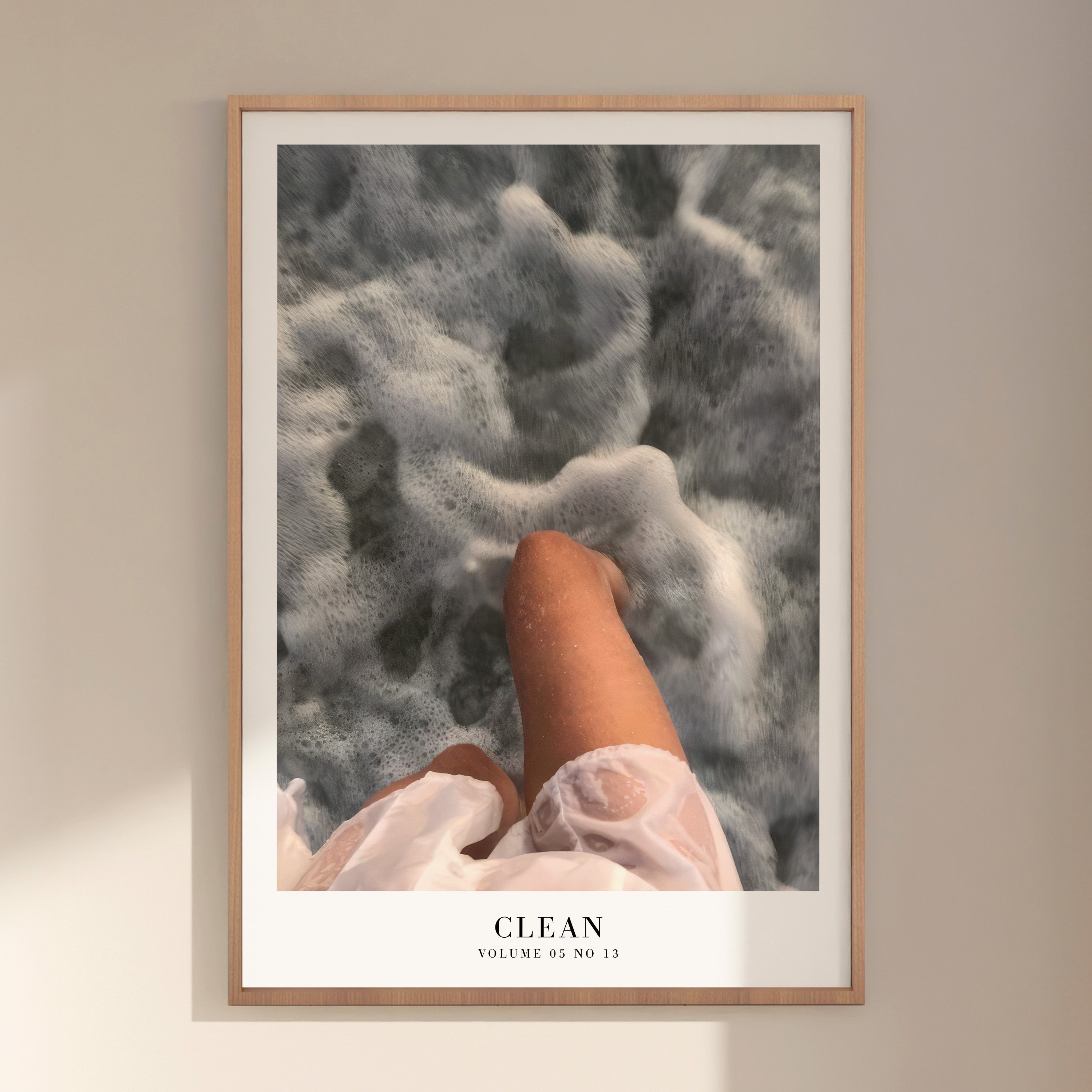 Clean 1989 seafoam Swiftie poster as healing beach wall decor gift