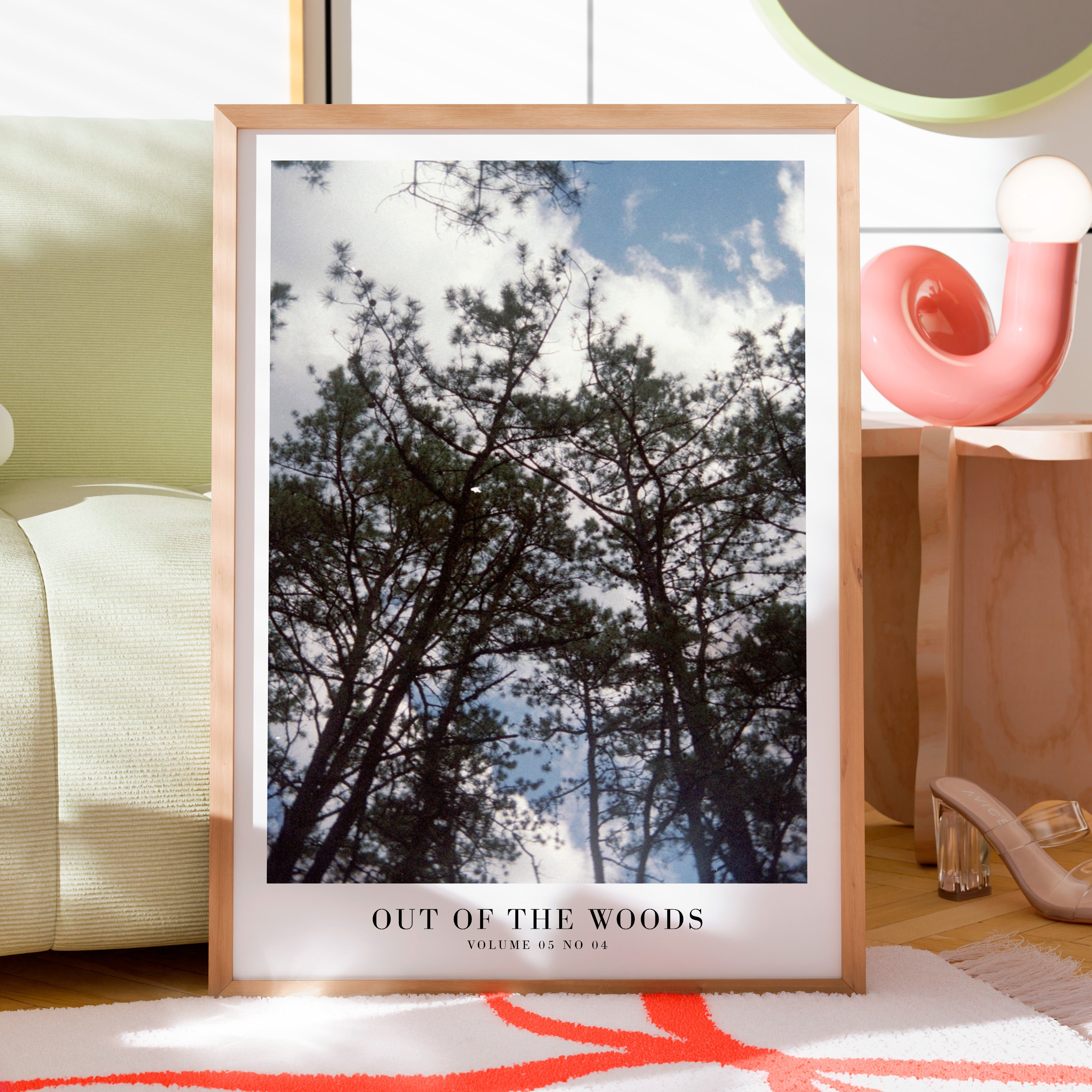1989 forest Swiftie wall art layered into calming nature gallery wall